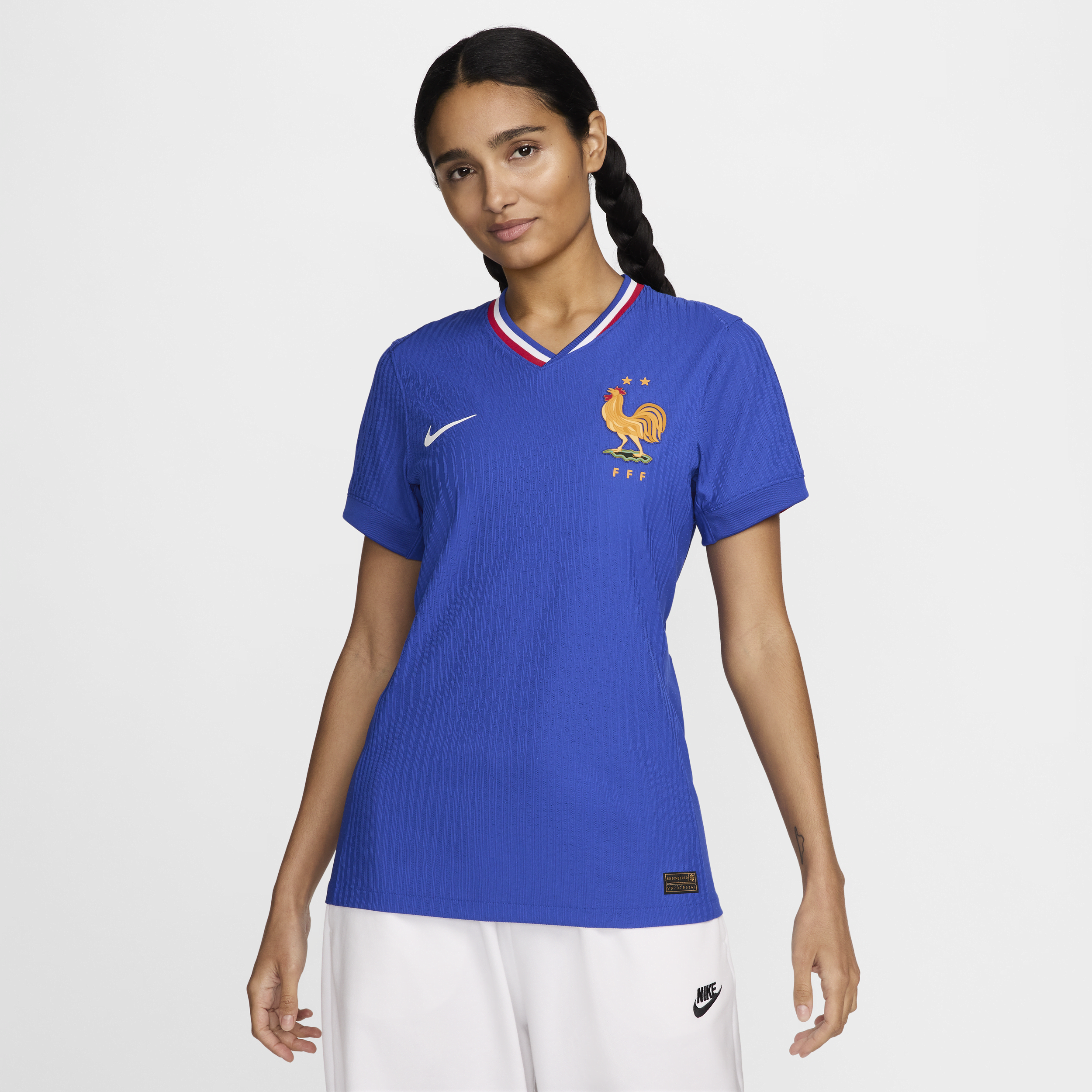 Maillot de foot authentique Nike Dri-FIT ADV FFF (Équipe masculine) 2024/25 Match Domicile pour femme - Bleu