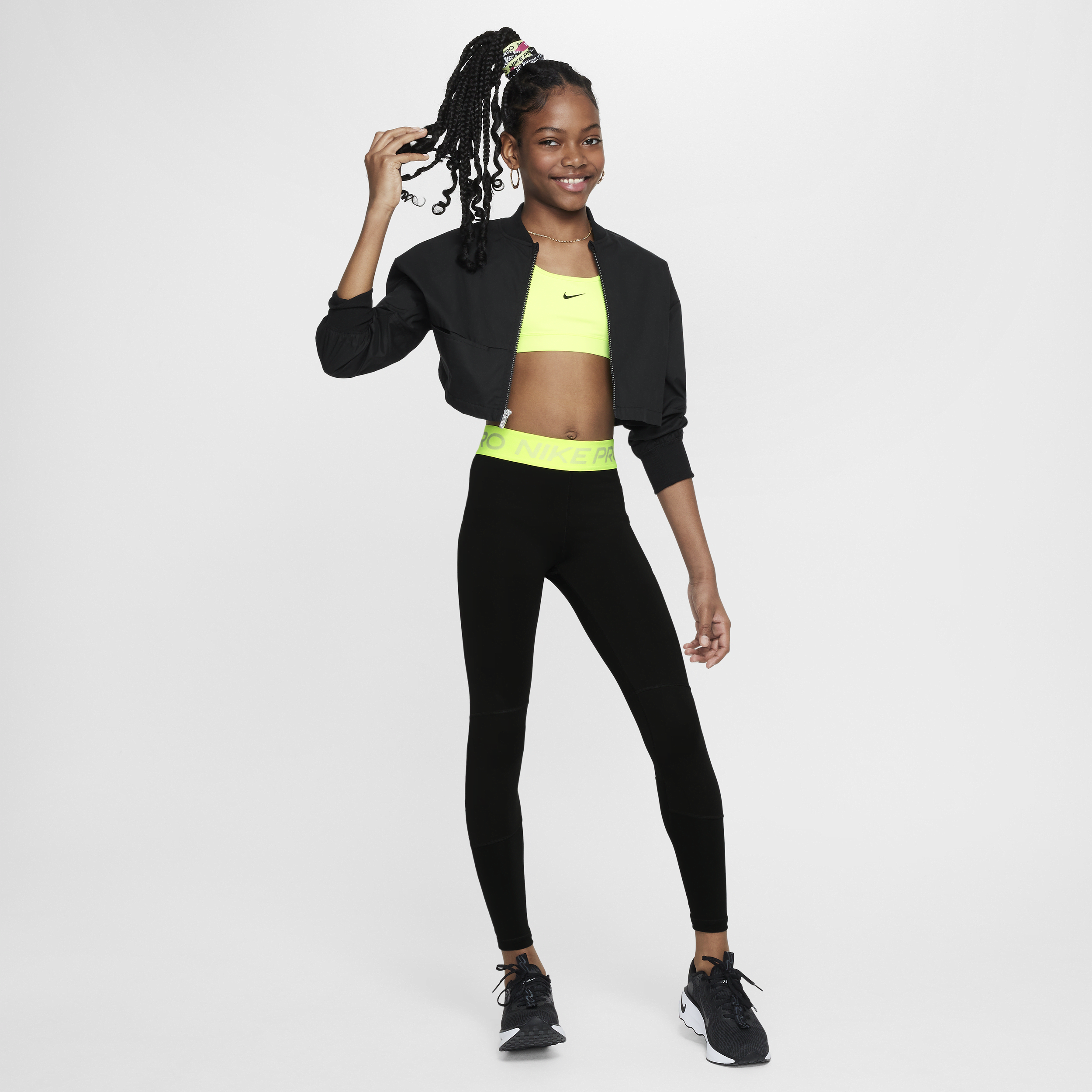 Nike Pro Dri-FIT Legging voor meisjes Zwart