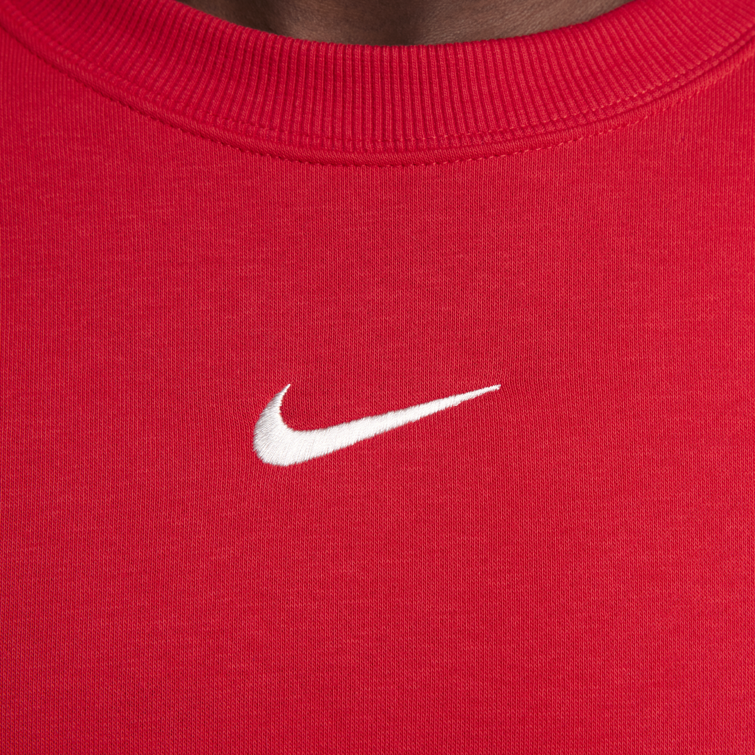 Nike Sportswear Phoenix Fleece extra oversized sweatshirt met ronde hals voor dames Rood