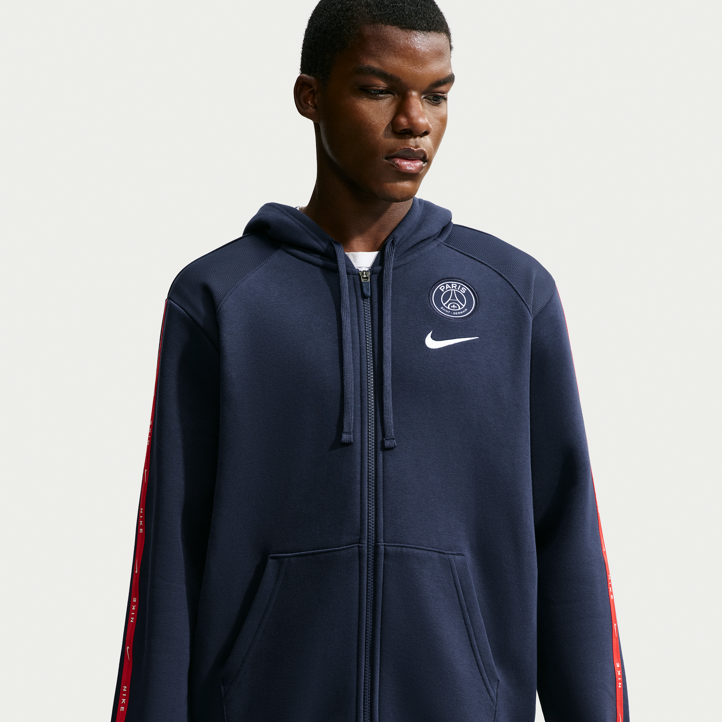 Nike Sweat A Capuche En Fleece A Zip Nike Football Paris Saint Germain City Side Pour