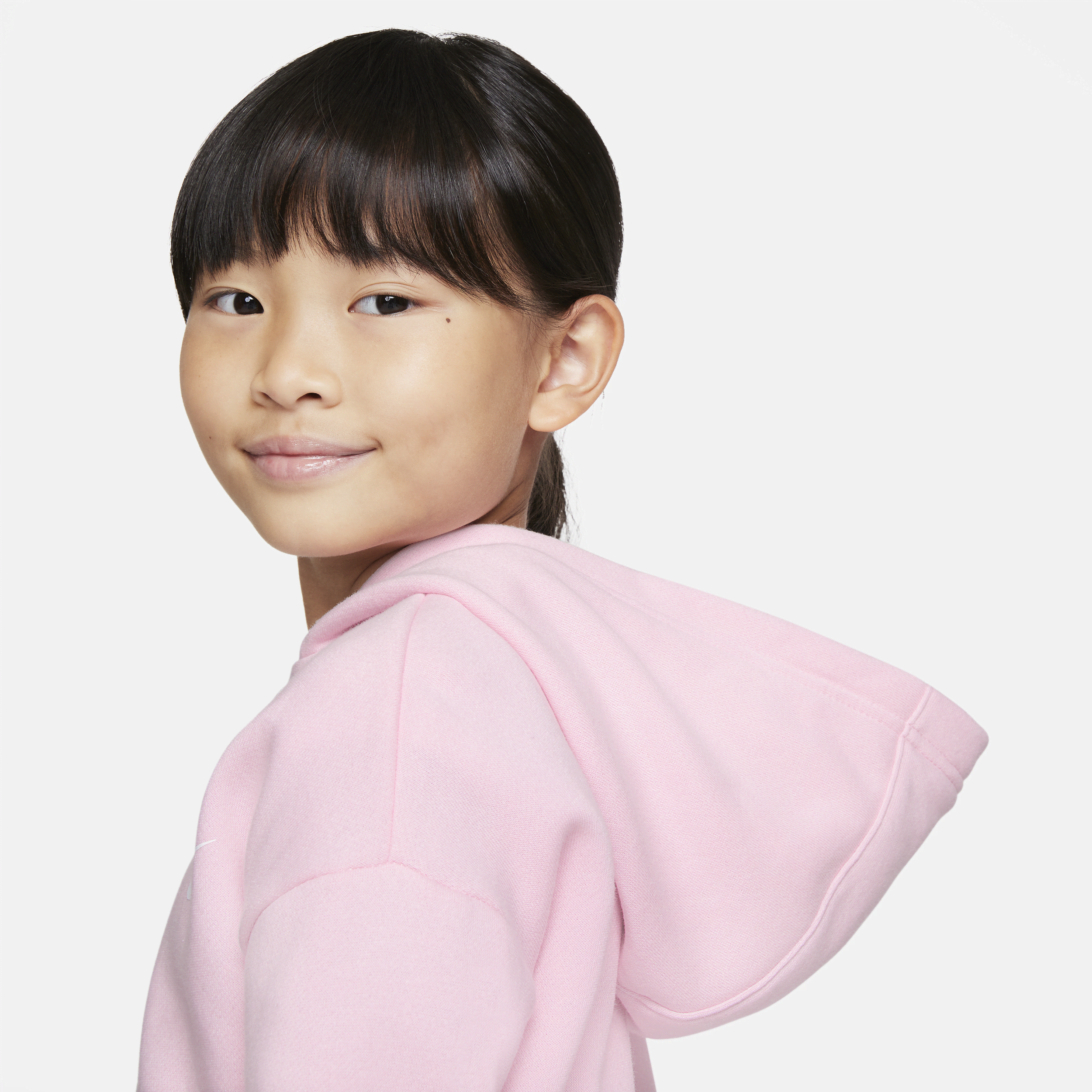 Thumbnail - Nike Club Fleece Hoodie mit durchgehendem Reißverschluss für jüngere Kinder - Pink