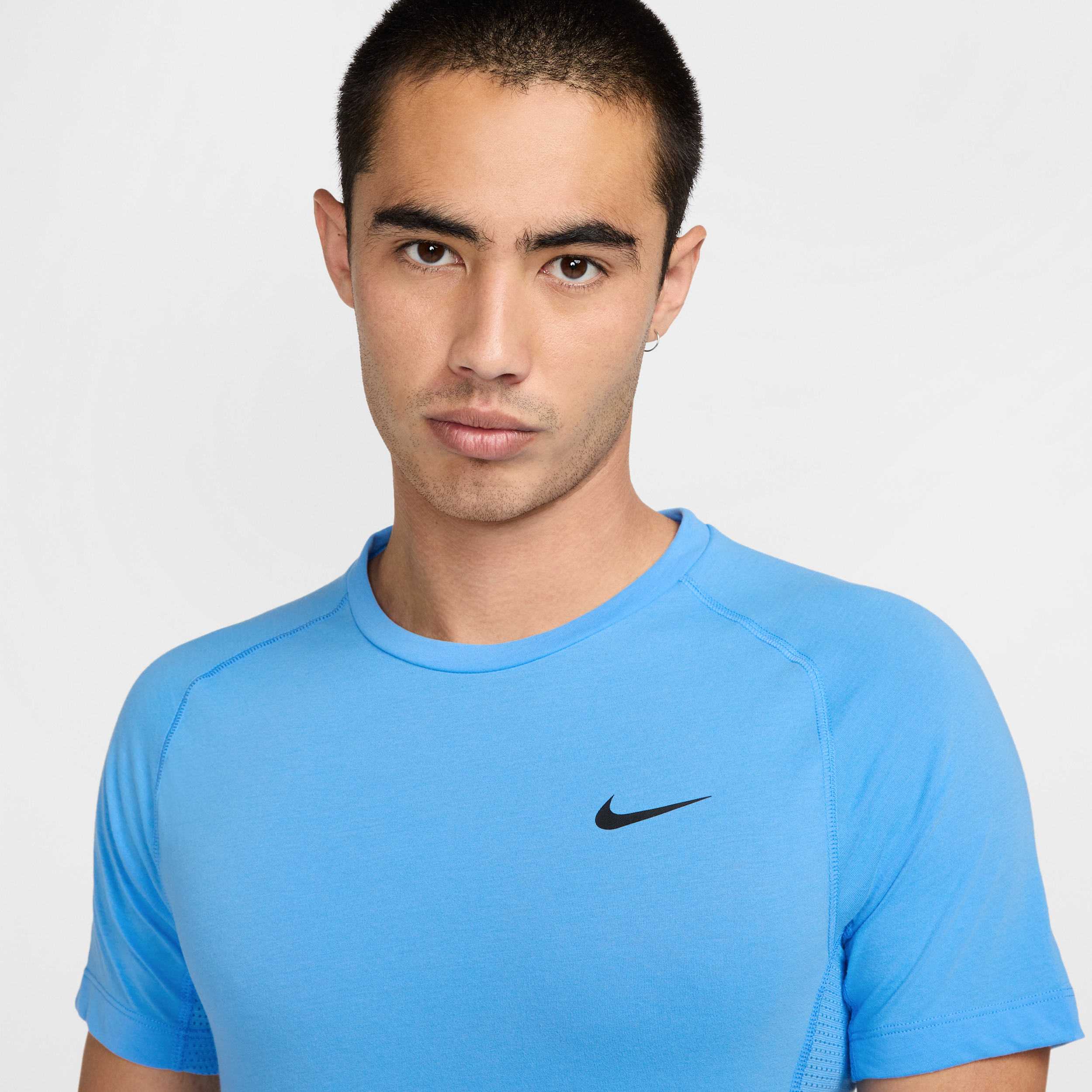 Haut de fitness à manches courtes Dri-FIT Nike Flex Rep pour homme - Bleu