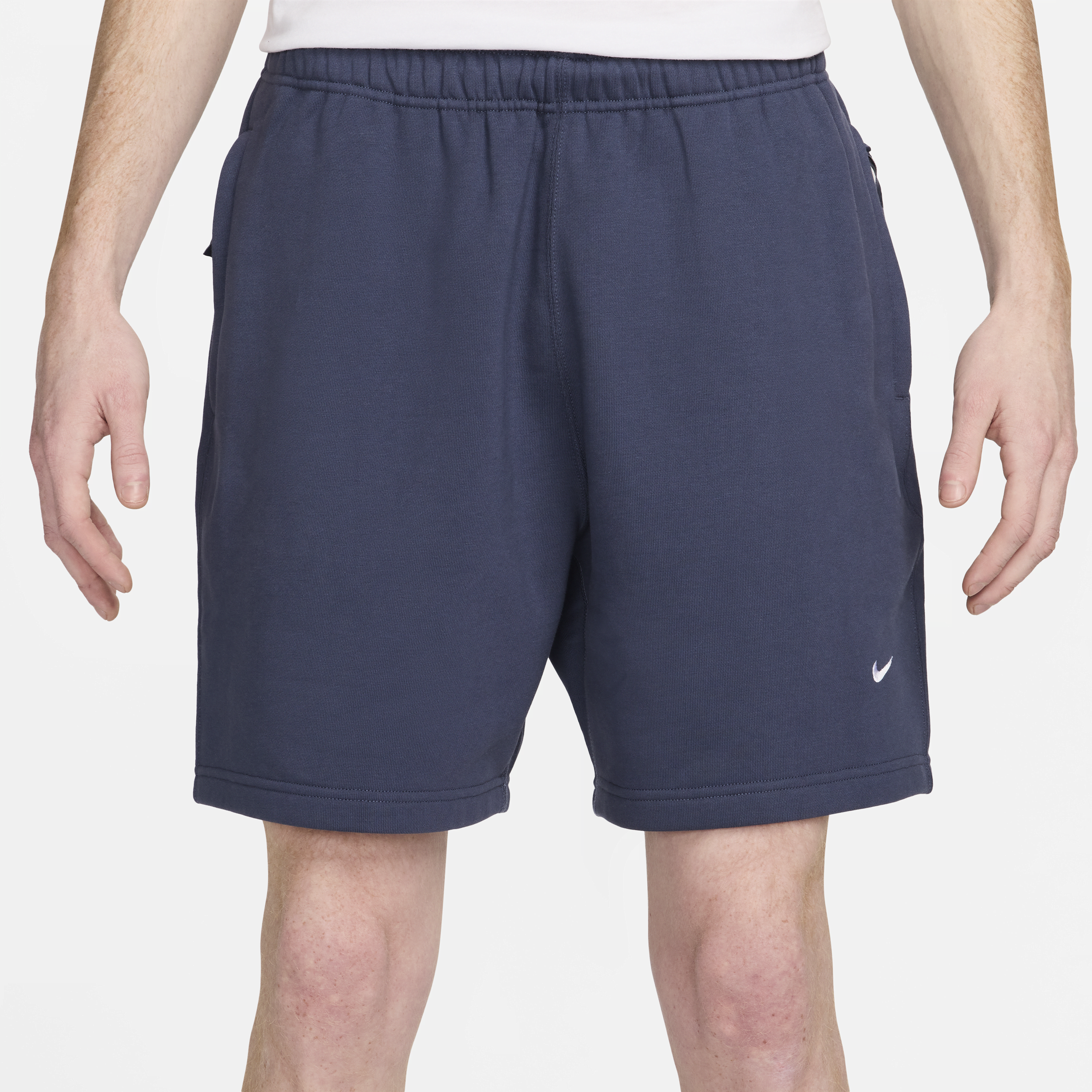 Nike Solo Swoosh fleeceshorts voor heren Blauw