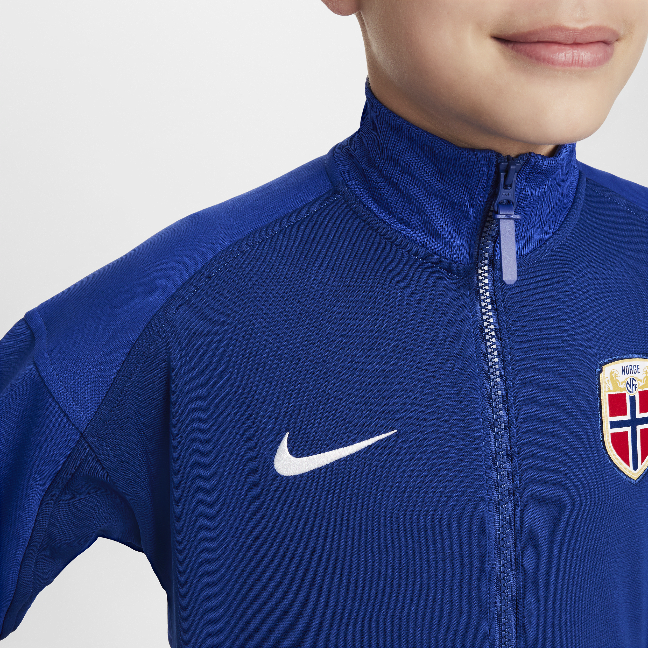 Nike Noorwegen Academy Pro voetbaljack met Dri-FIT voor kids Blauw