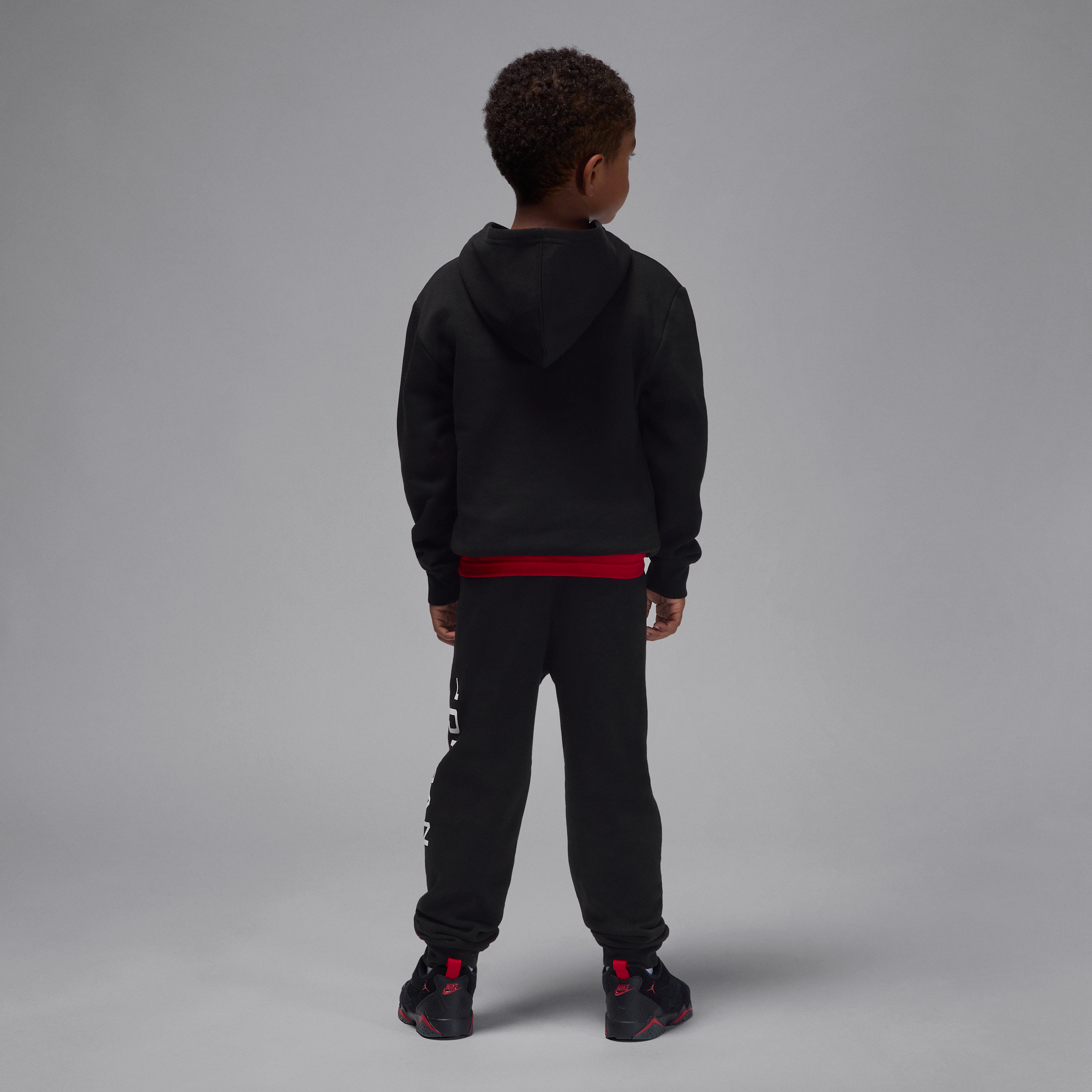 Thumbnail - Jordan Baseline zweiteiliges Fleece-Set (jüngere Kinder) - Schwarz