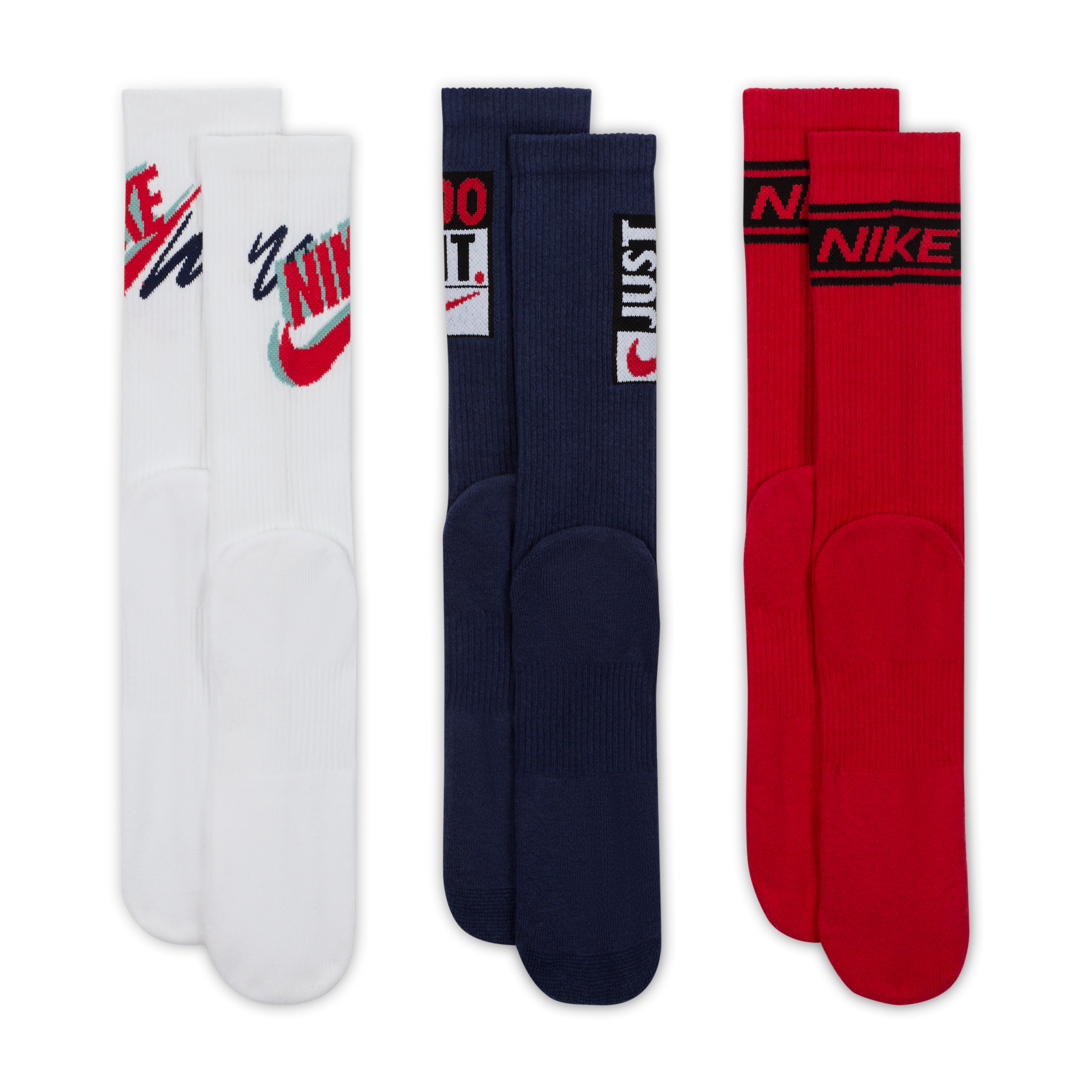 Thumbnail - Nike Everyday Plus Crew-Socken (3 Paar) - Multi-Color