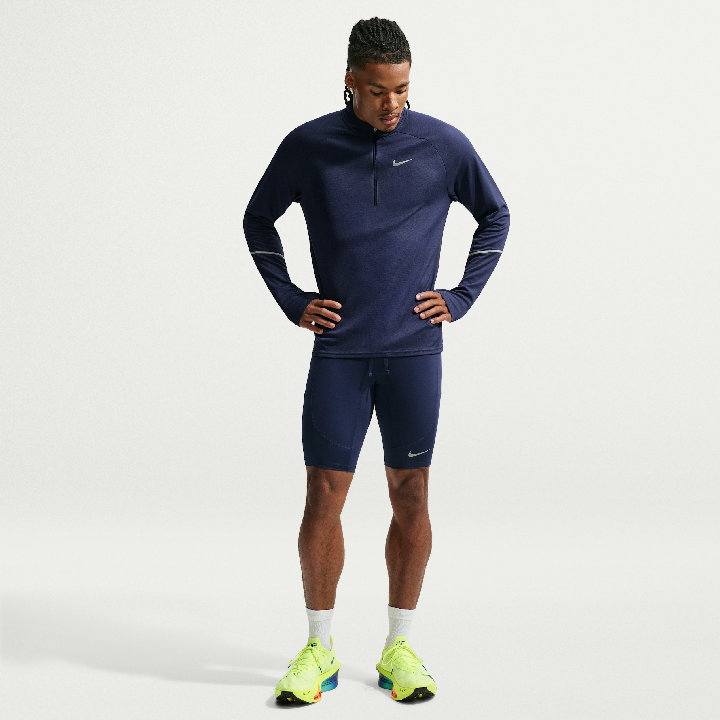 Nike Legging De Running Demi Longueur Dri Fit Nike Stride Pour