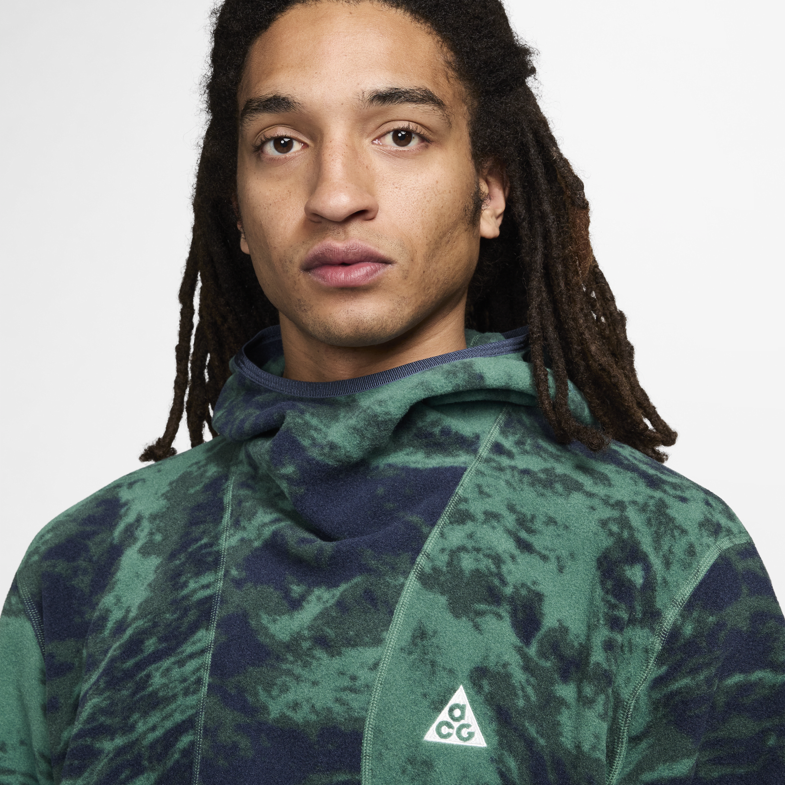 Nike ACG 'Wolf Tree' hoodie met volledige print voor heren Groen