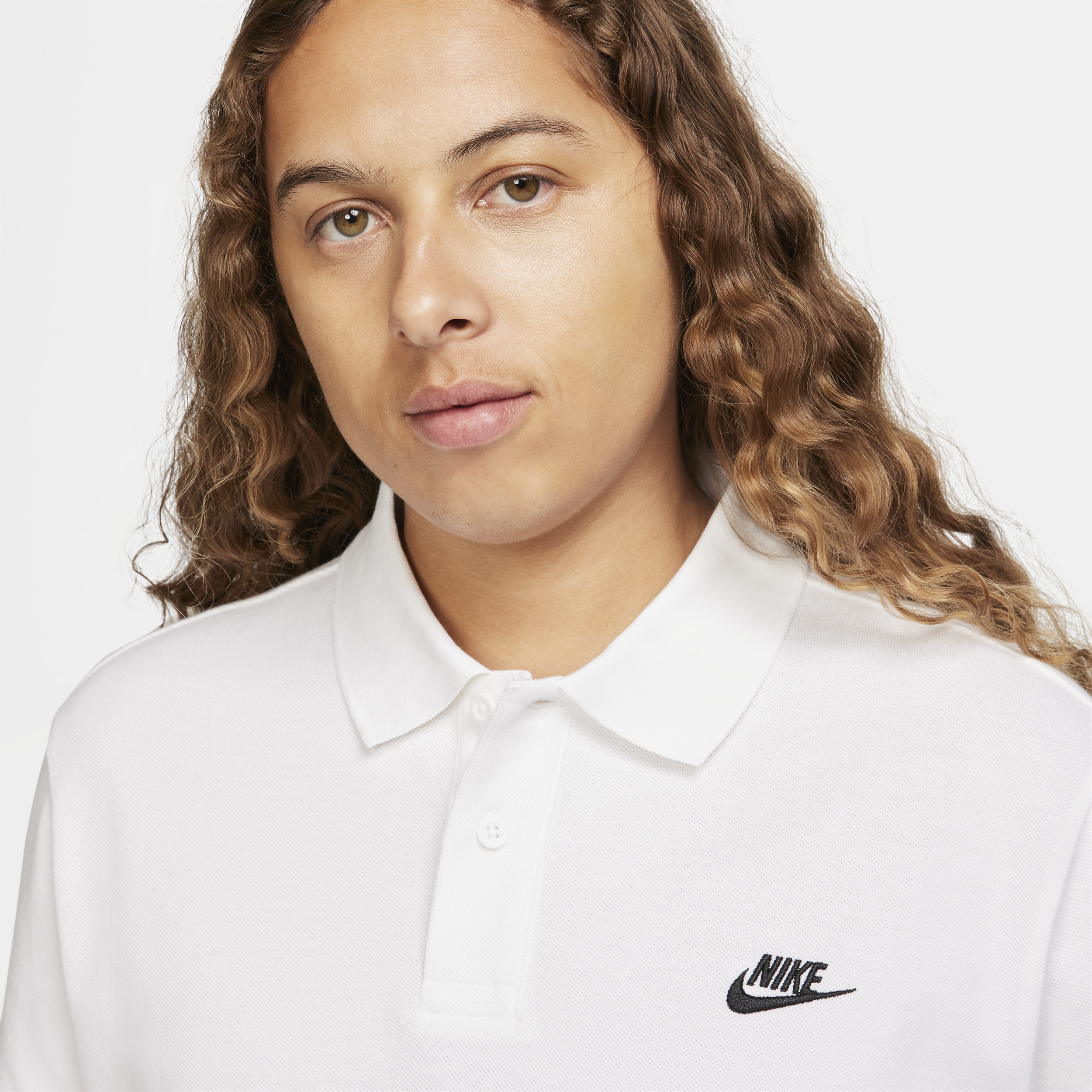 Polo à manches courtes Nike Club pour homme - Blanc