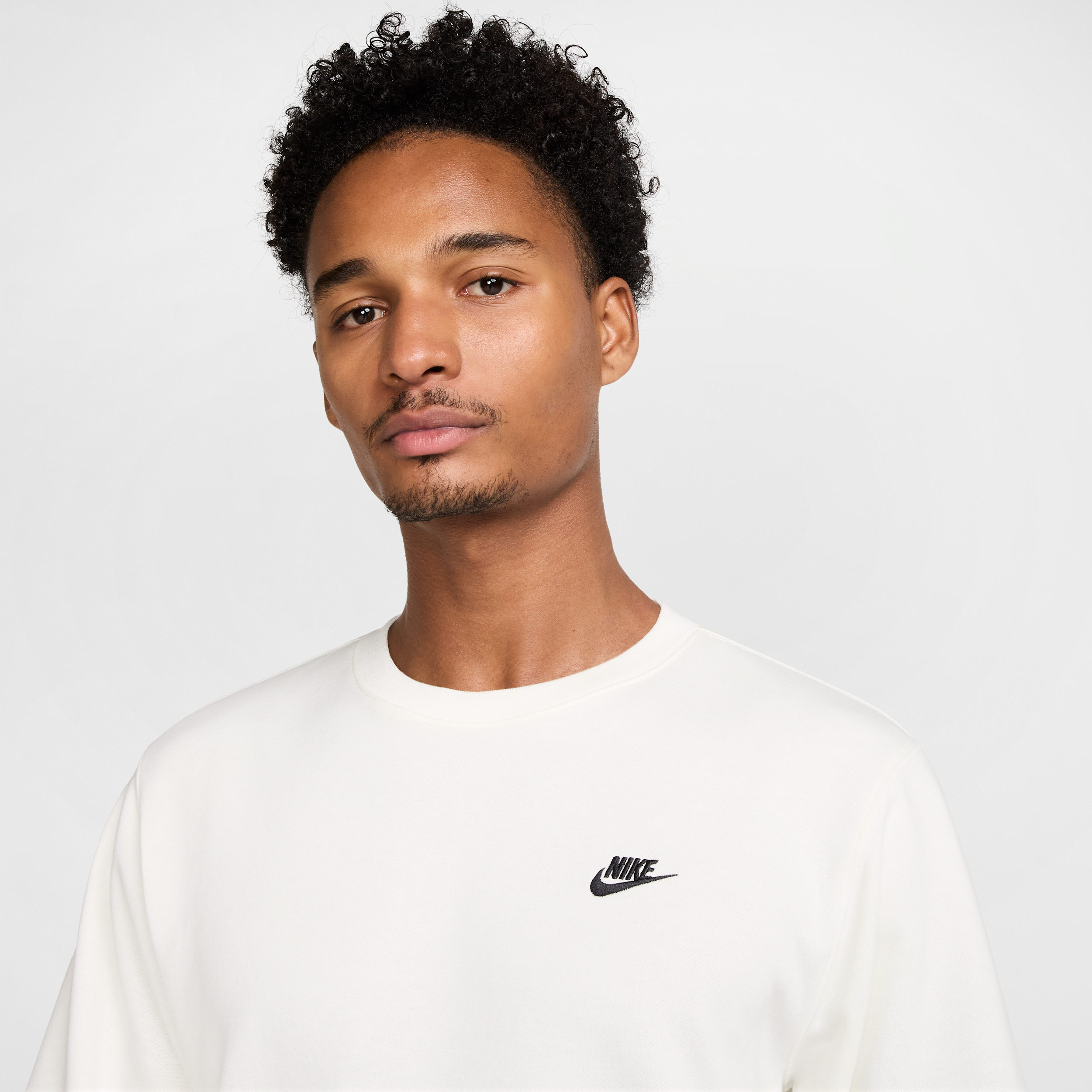 Haut en molleton Nike Club pour homme - Blanc