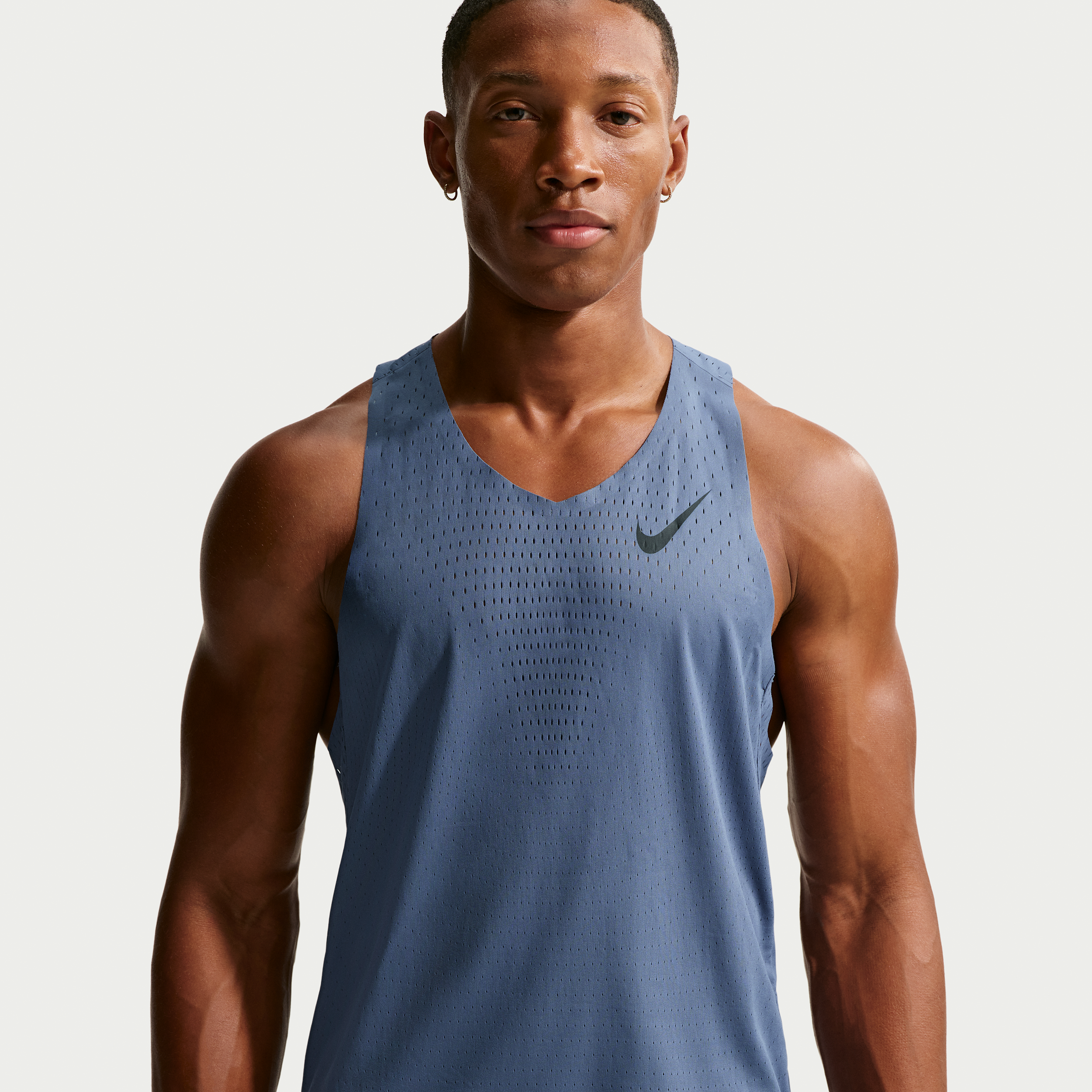 Nike AeroSwift Dri-FIT ADV hardloopsinglet voor heren - Blauw
