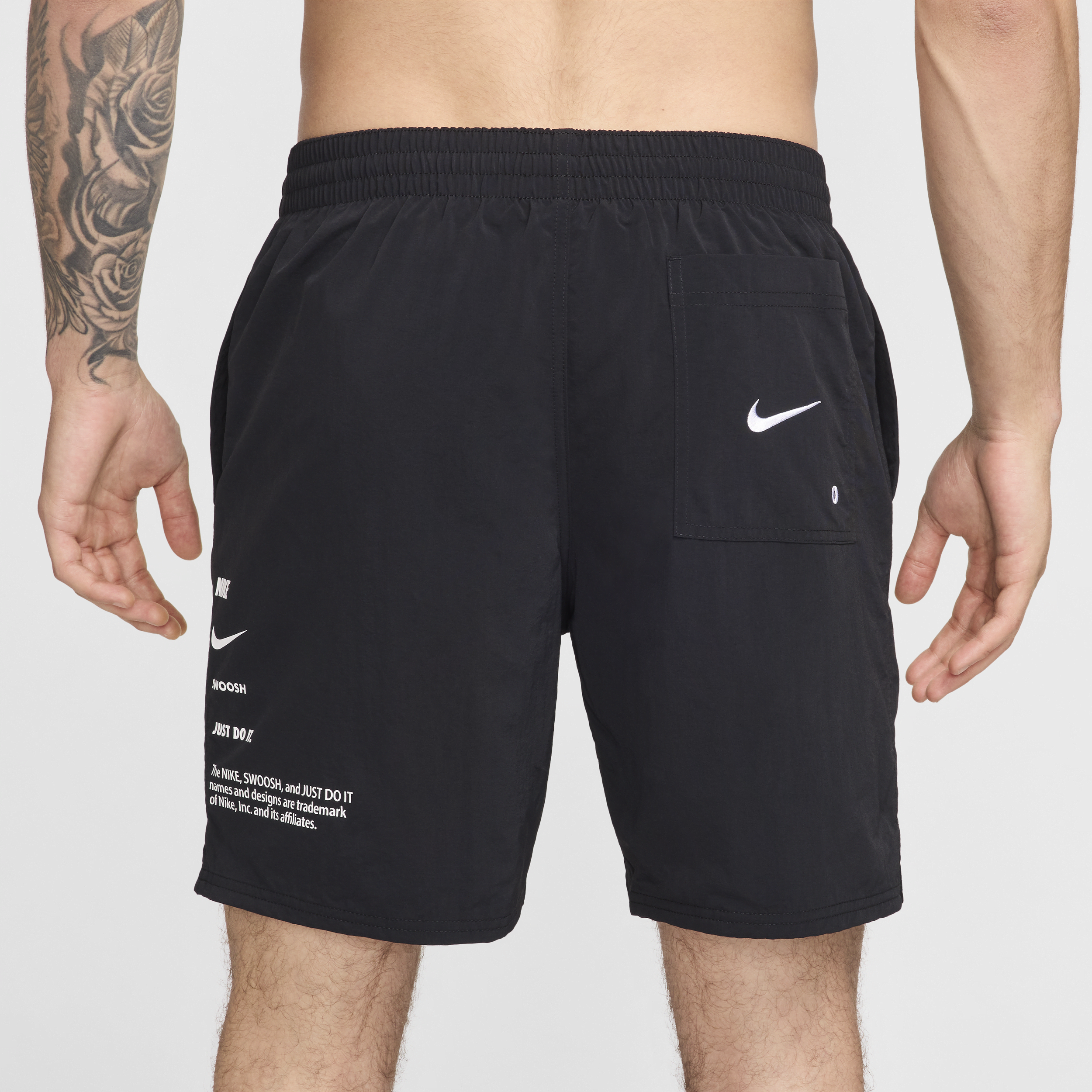 Short de volley 18 cm Nike Swim pour homme - Noir