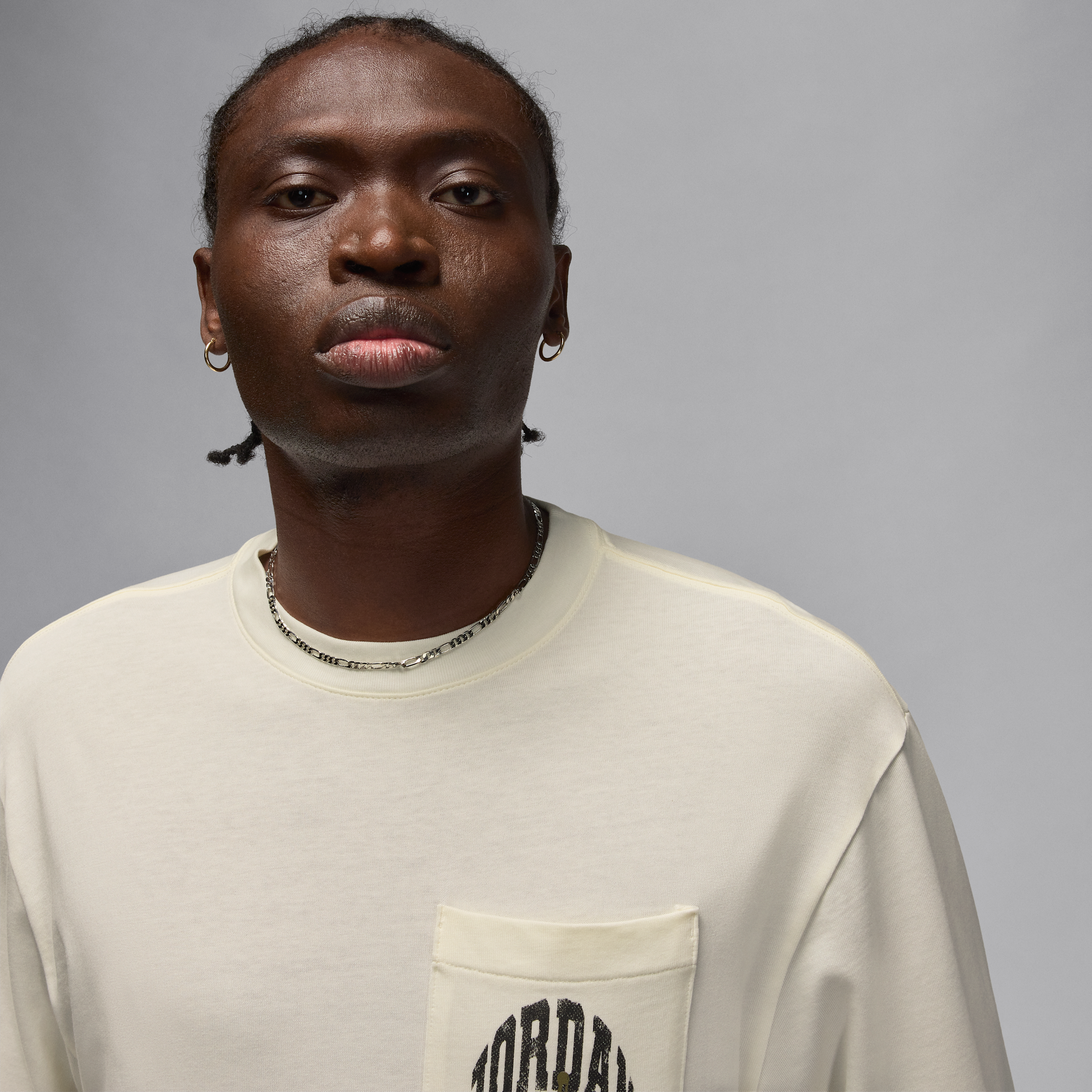 Thumbnail - Jordan Brooklyn Realtree Longsleeve mit Tasche und Rundhalsausschnitt (Herren) - Weiß