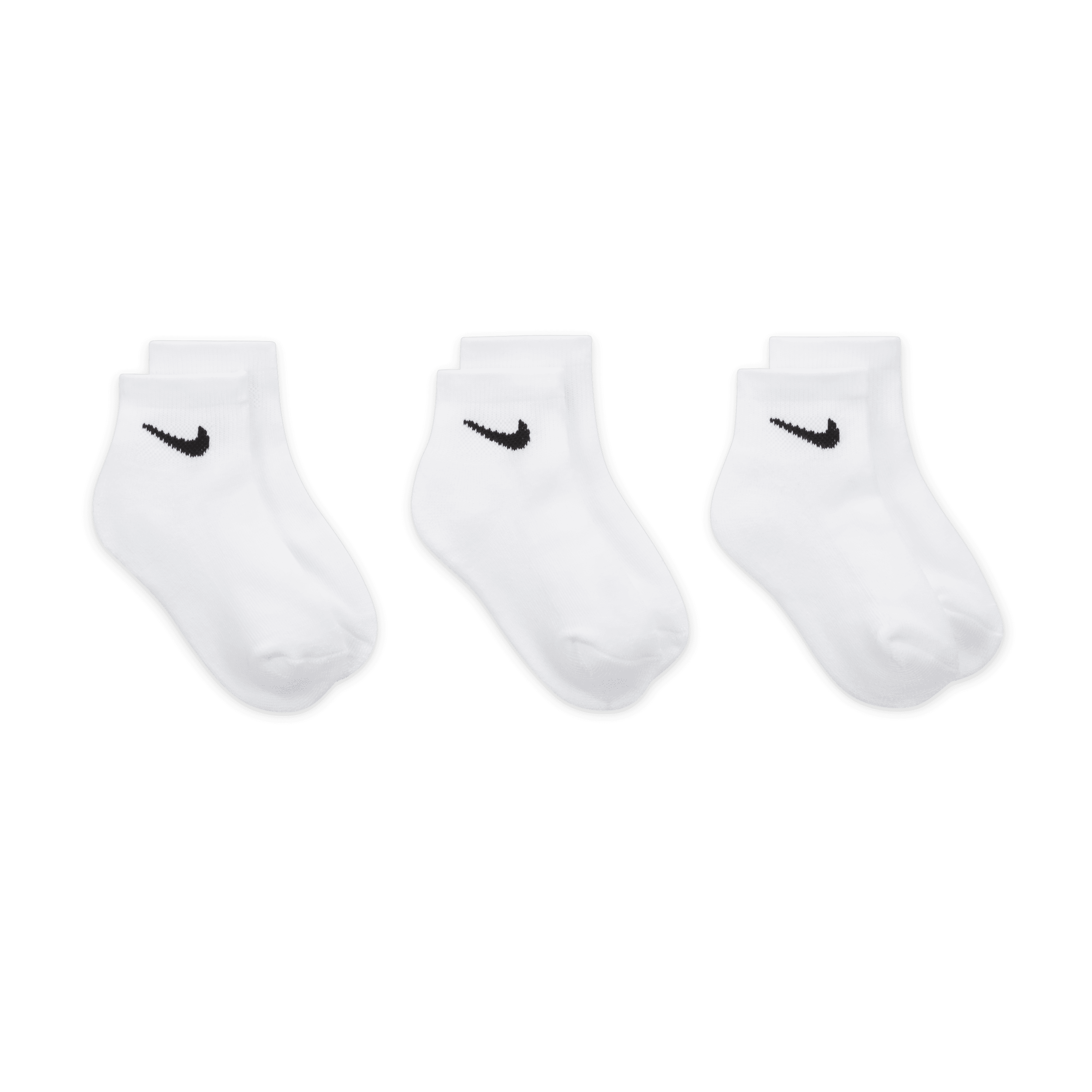Nike Basics enkelsokken voor kleuters (3 paar) Wit