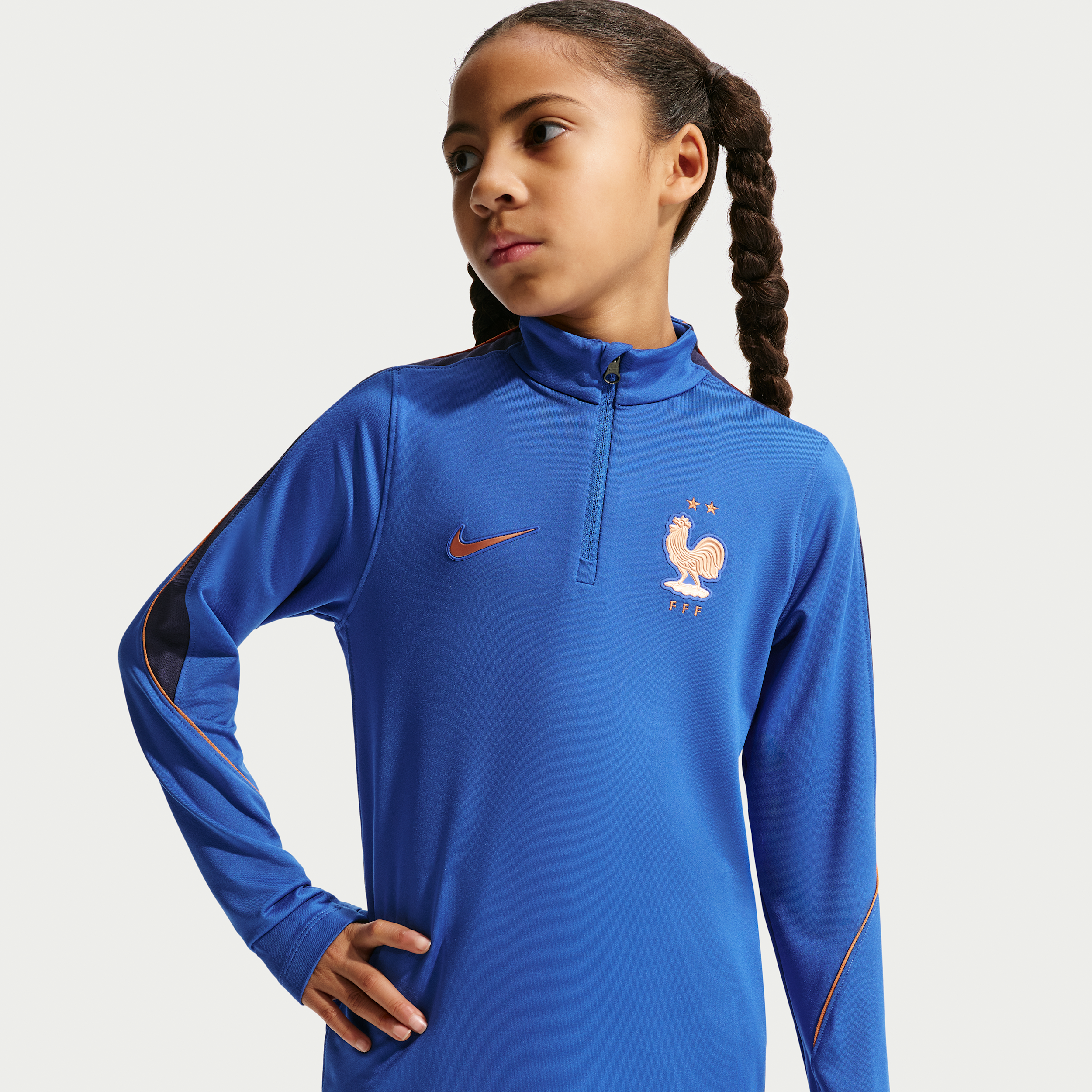 Fff Strike Older Kids' Nike Dri-Fit Football Drill Top - Blue