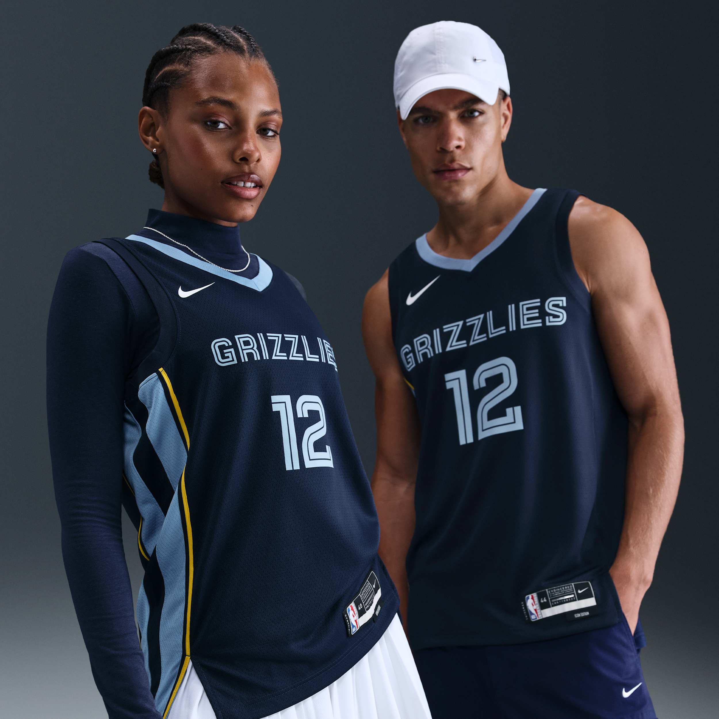 Memphis Grizzlies Icon Edition Men's Nike Dri-FIT NBA Swingman Jersey - Blue - Polyester