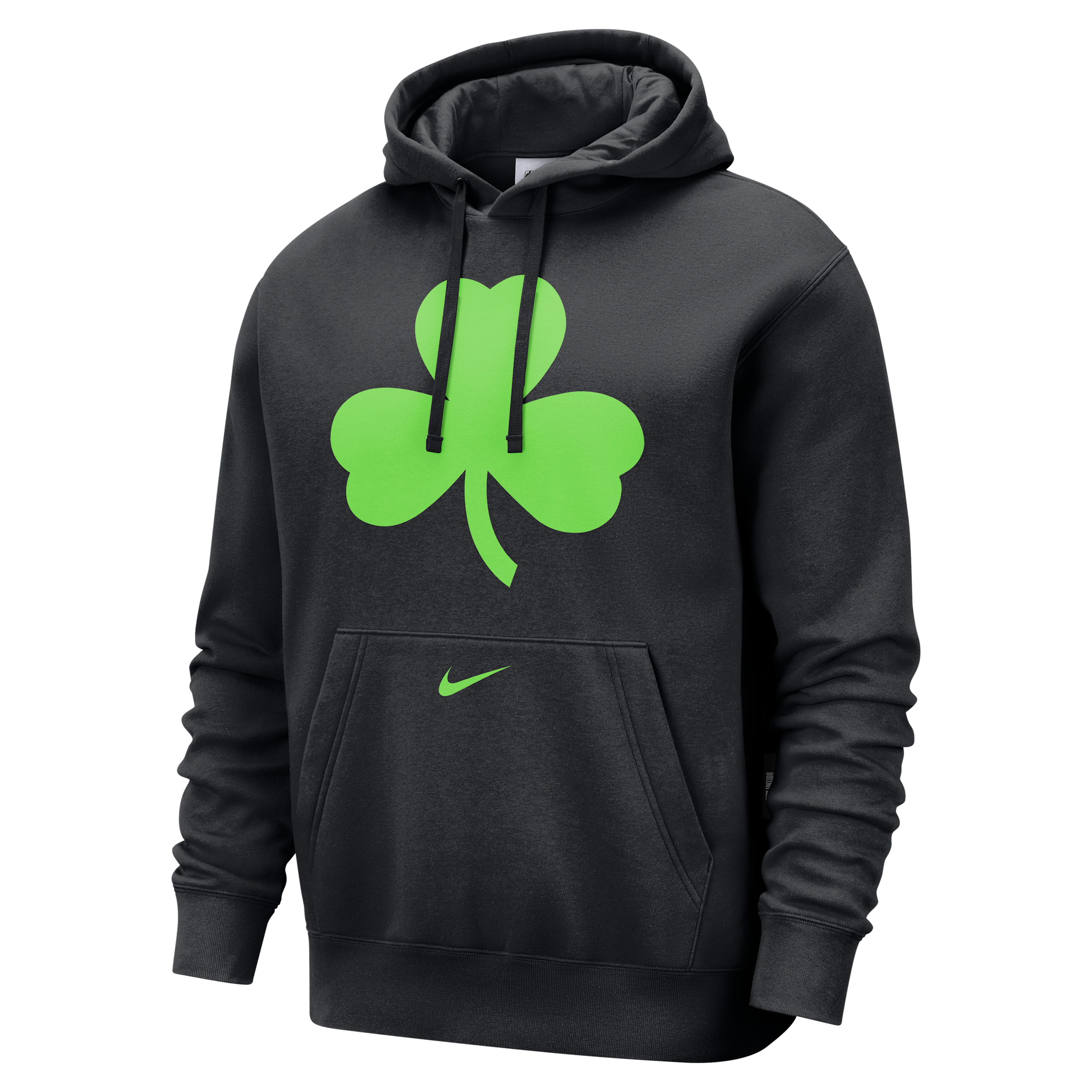 Boston Celtics Club City Edition Men’s Nike NBA Fleece Pullover Hoodie – Black – Cotton/Polyester Boston Celtics Club City Edition Men’s Nike NBA Fleece Pullover Hoodie – Black – Cotton/Polyester