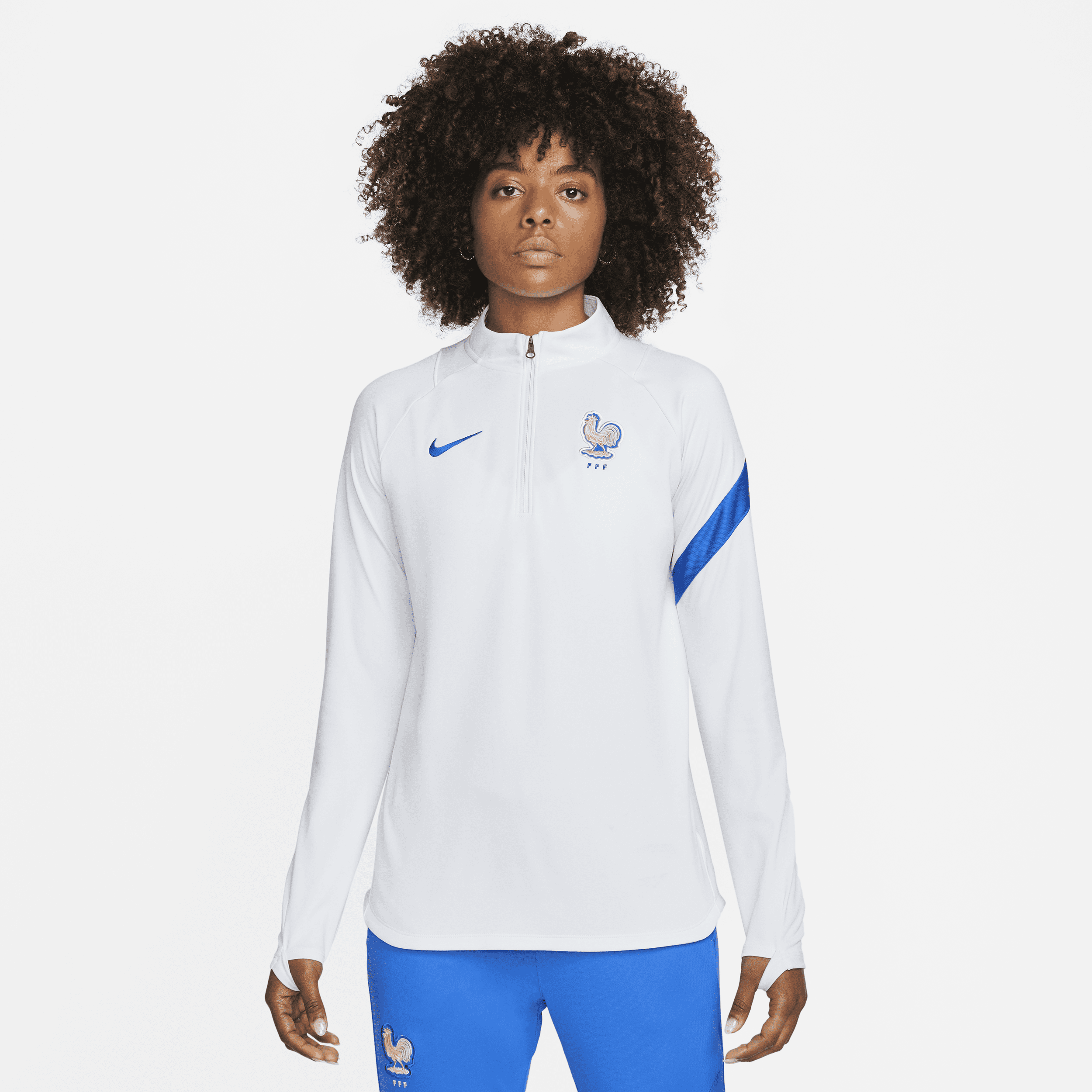 FFF Academy Pro Nike-fodboldtræningstrøje til kvinder - grå