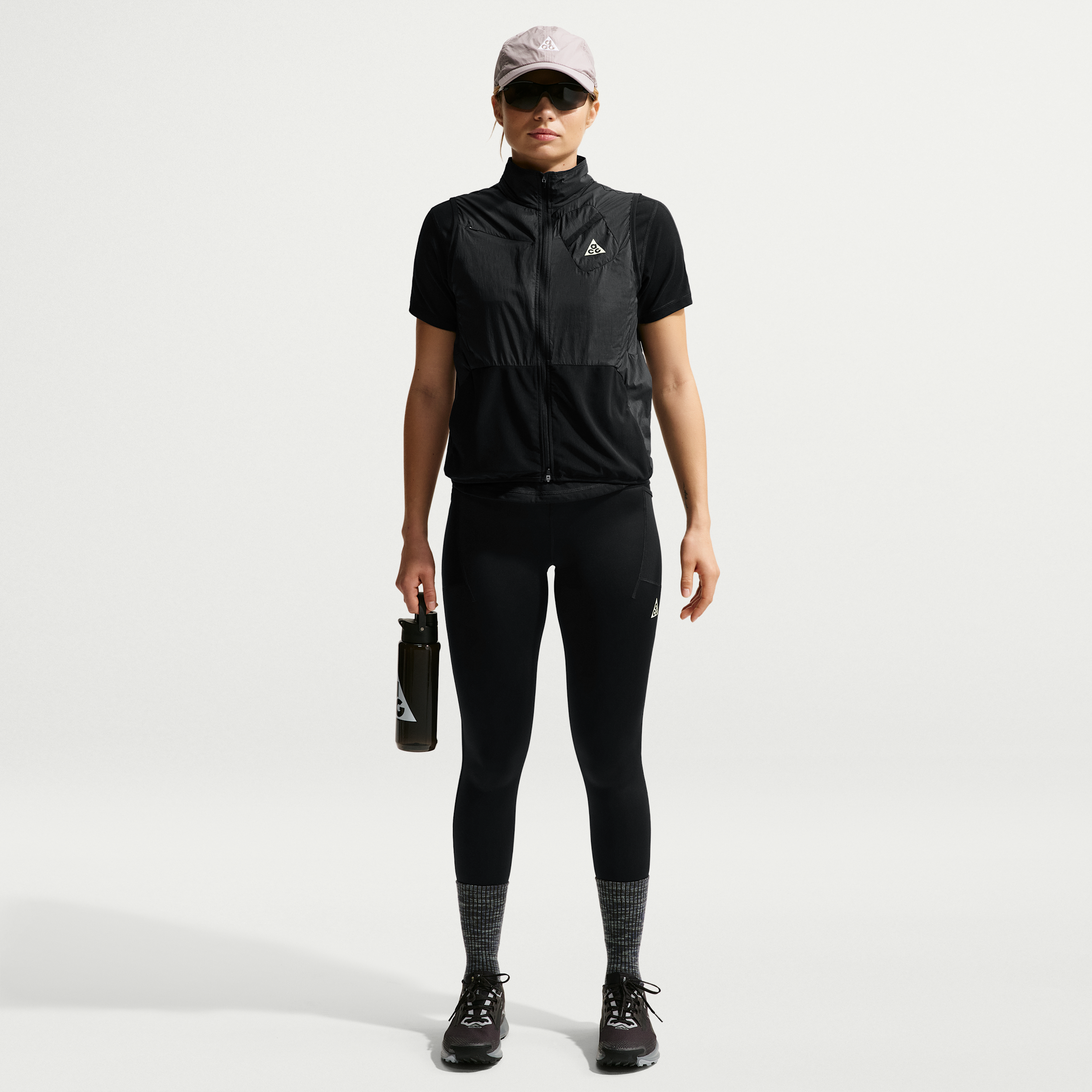Nike ACG Womens Dri-FIT High-Waisted 7/8 Trail Running Leggings - Black - Tight Fit