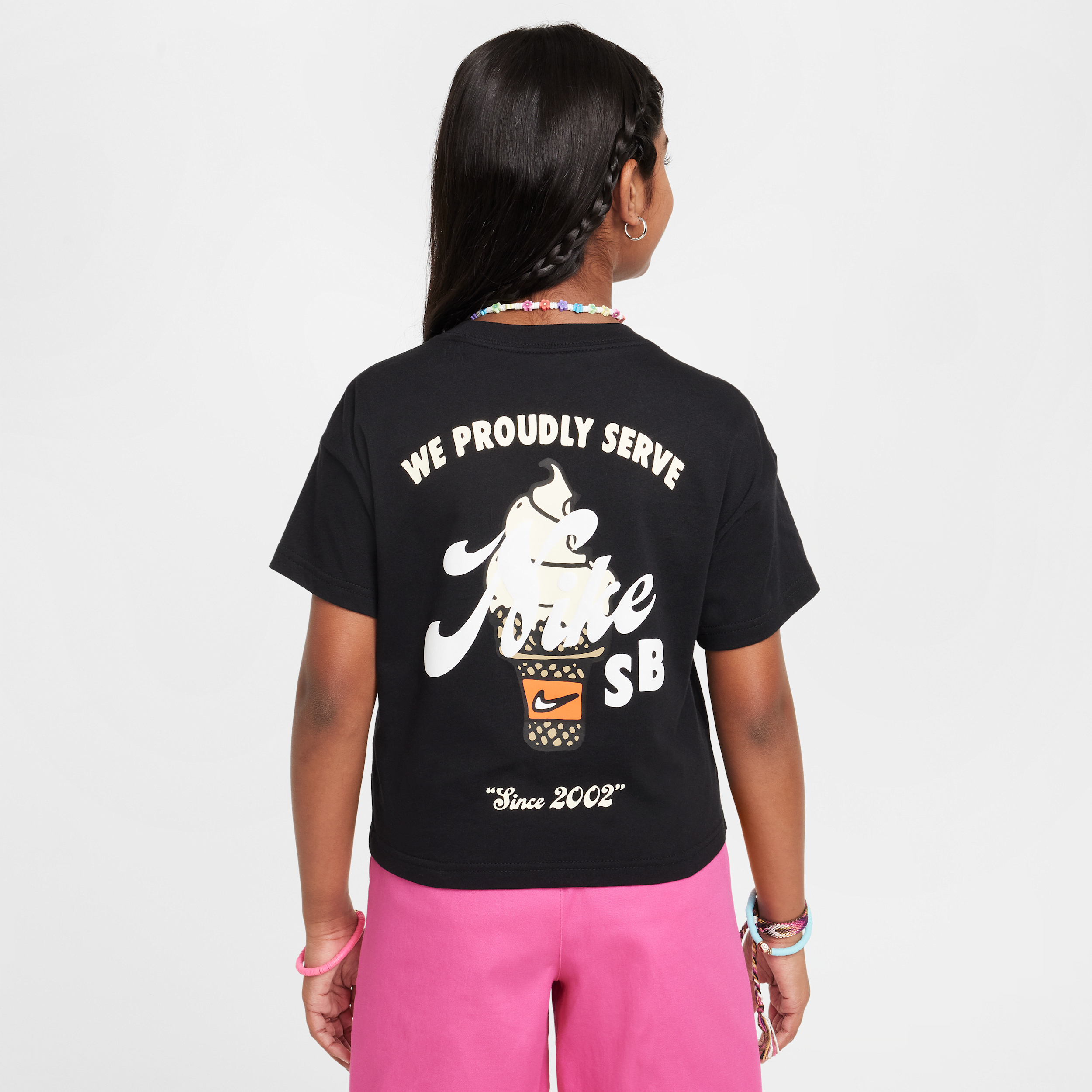 T-shirt Nike SB pour ado (fille) - Noir