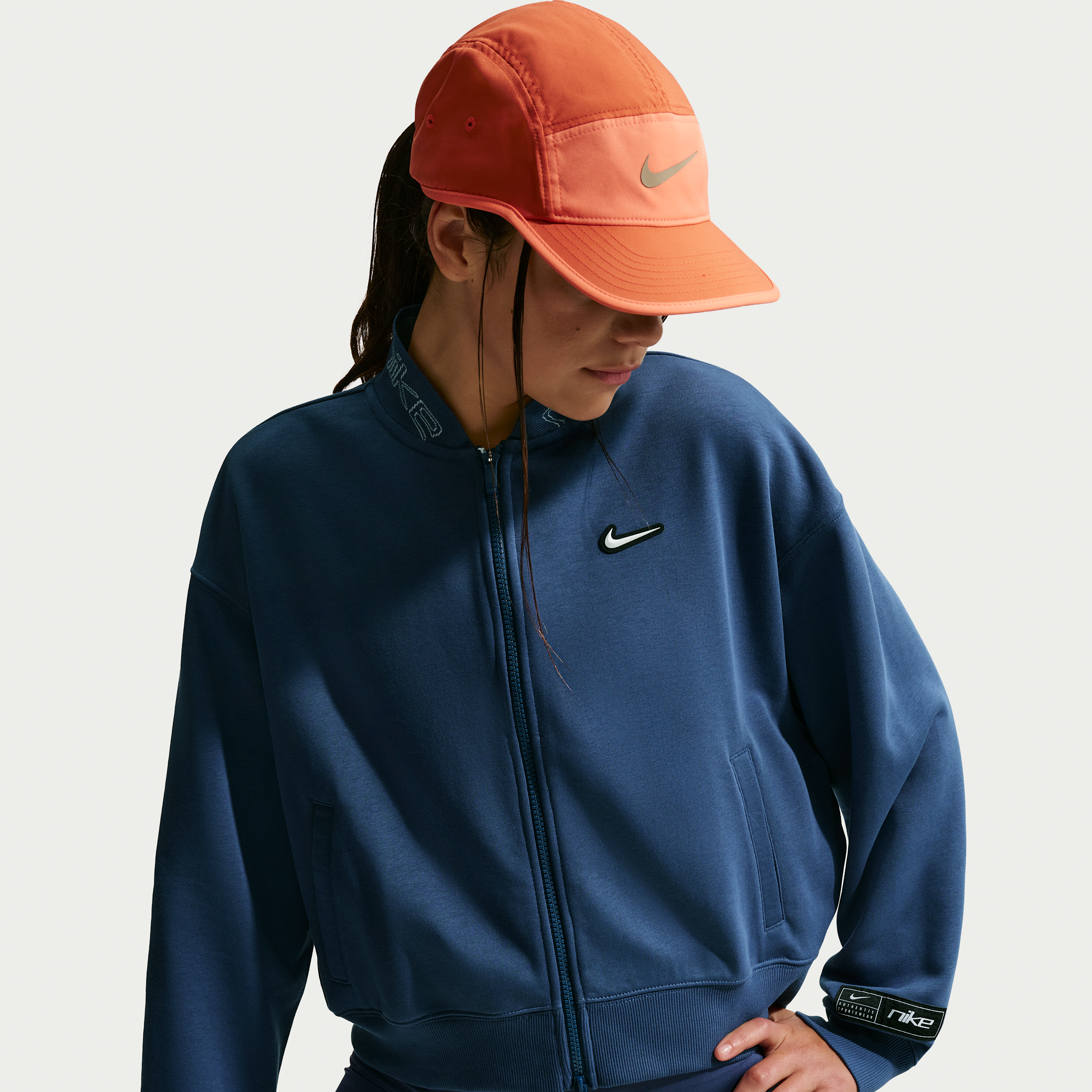 Nike Older Kids (Girls) Fleece Jacket - Blue