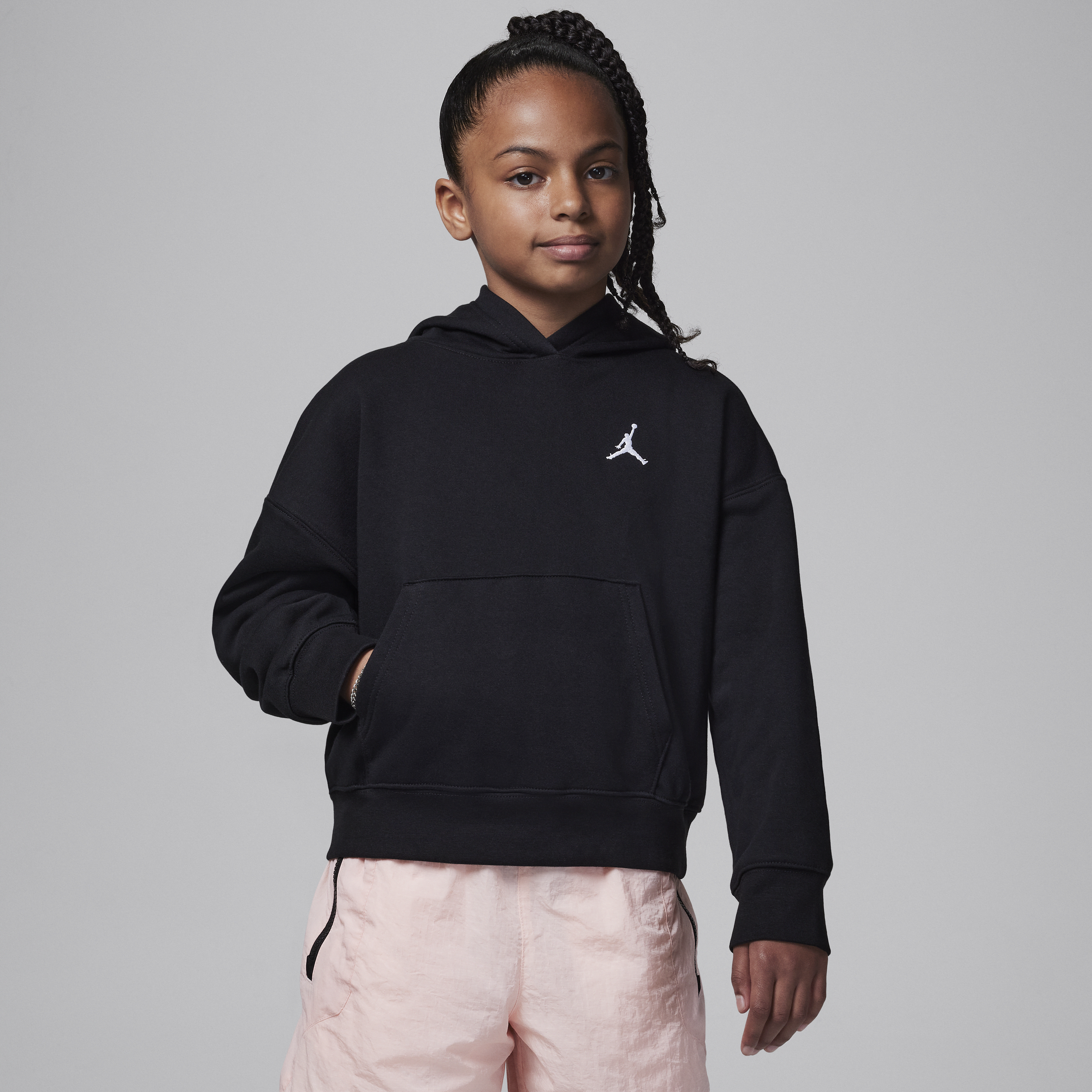 Sweat à capuche Jordan Brooklyn Essentials pour ado - Noir