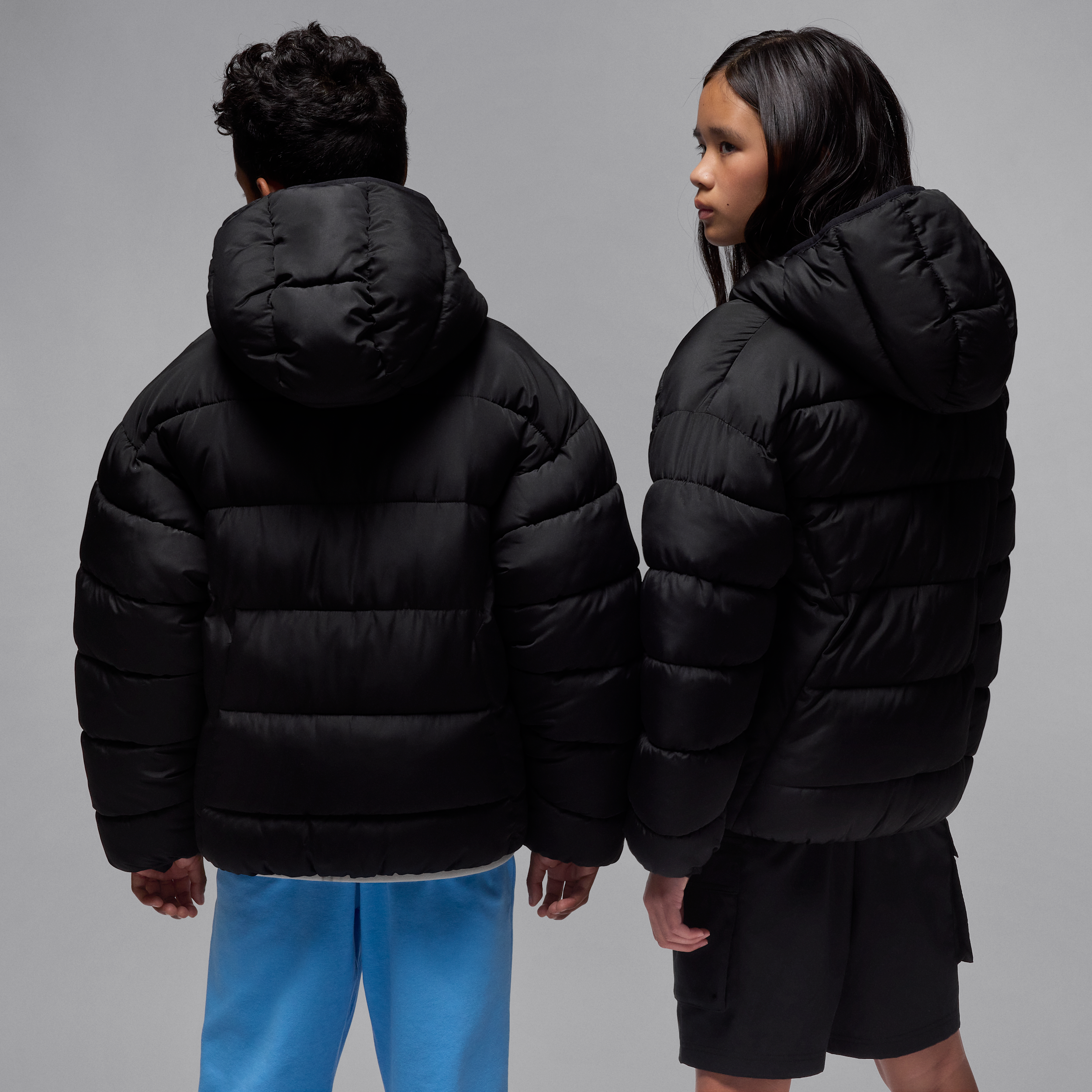 Thumbnail - Jordan Brooklyn Puffer-Jacke (ältere Kinder) - Schwarz
