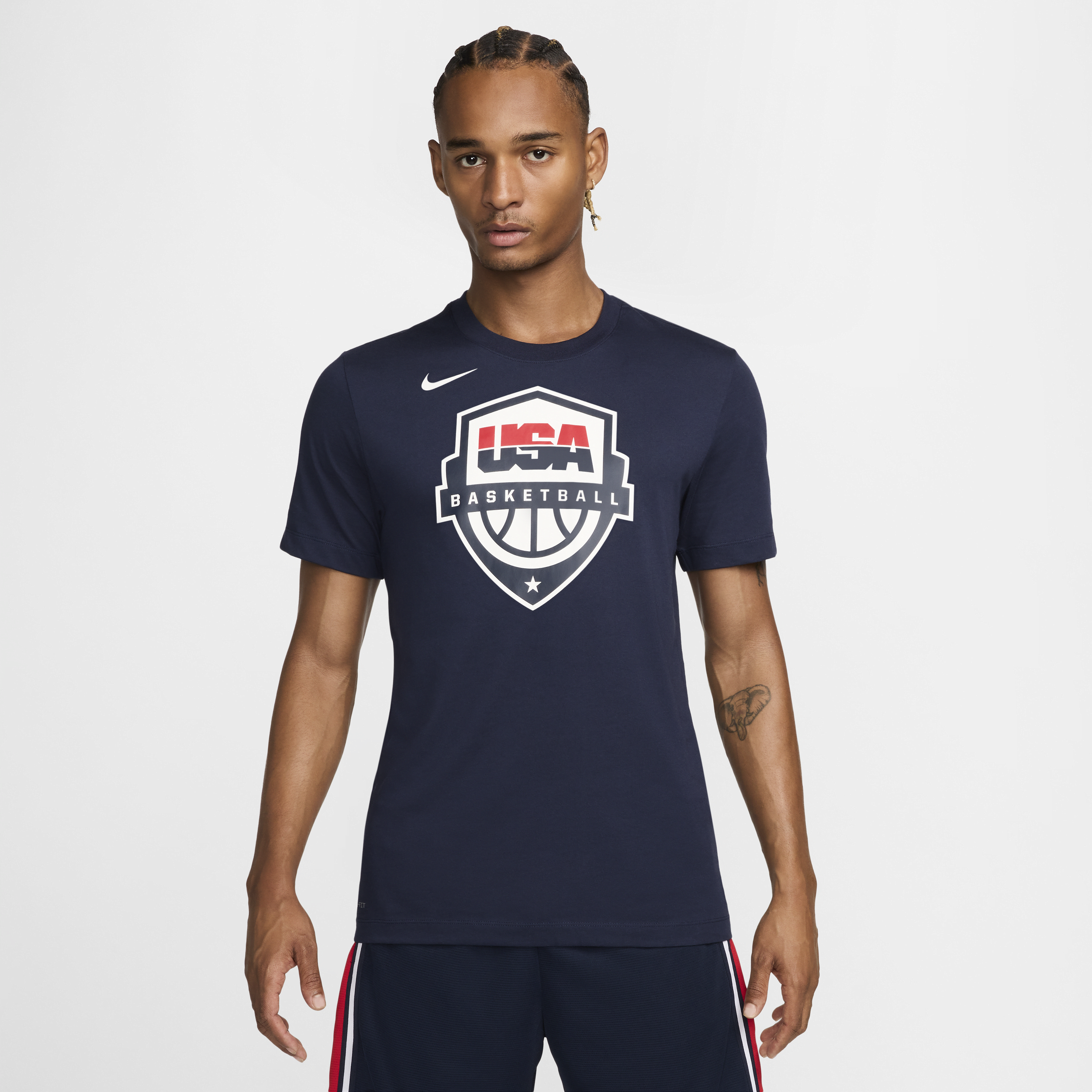 Nike USAB Dri-FIT basketbalshirt voor heren Blauw