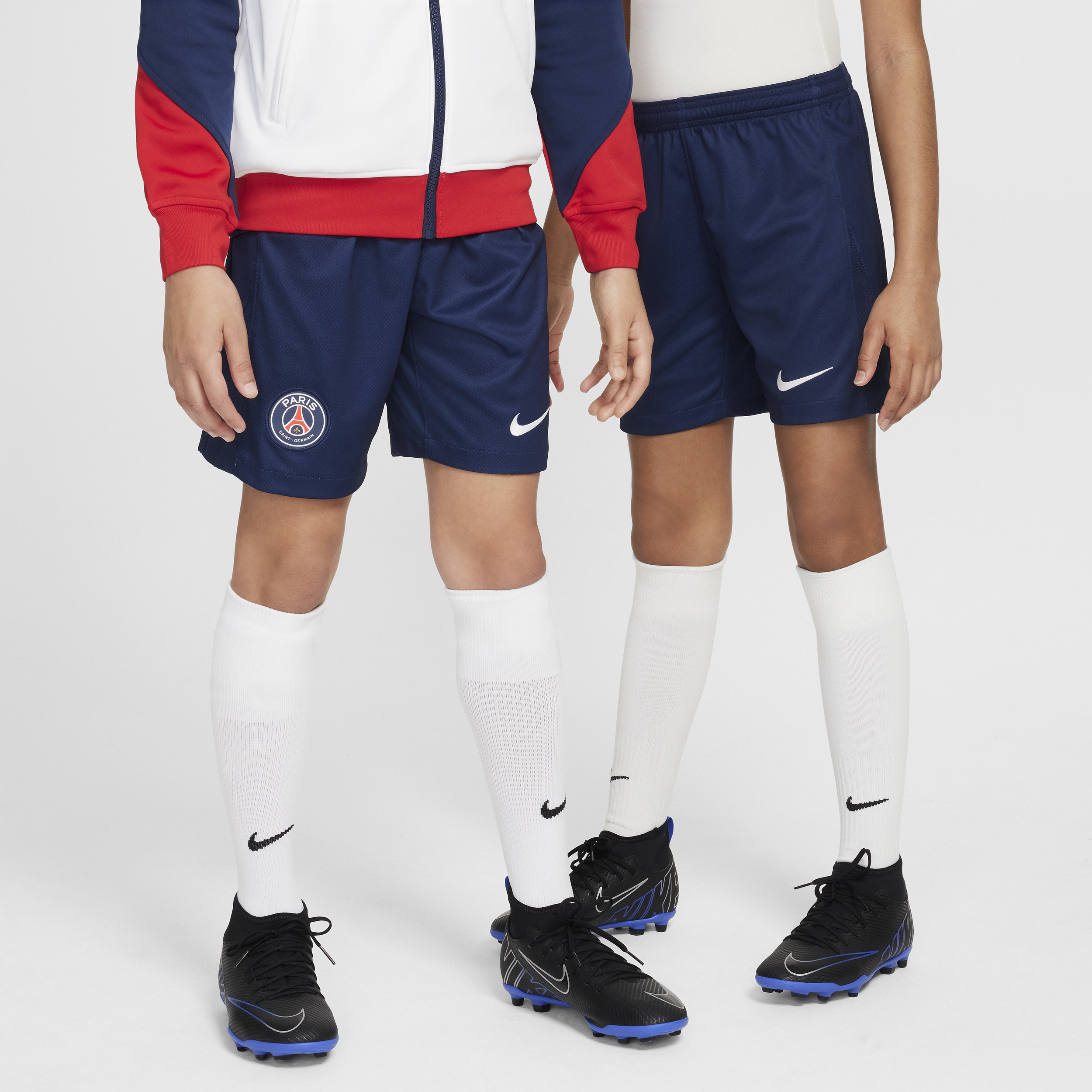 Short de foot Replica Nike Dri-FIT Paris Saint-Germain 2024/25 Stadium Domicile pour ado - Bleu