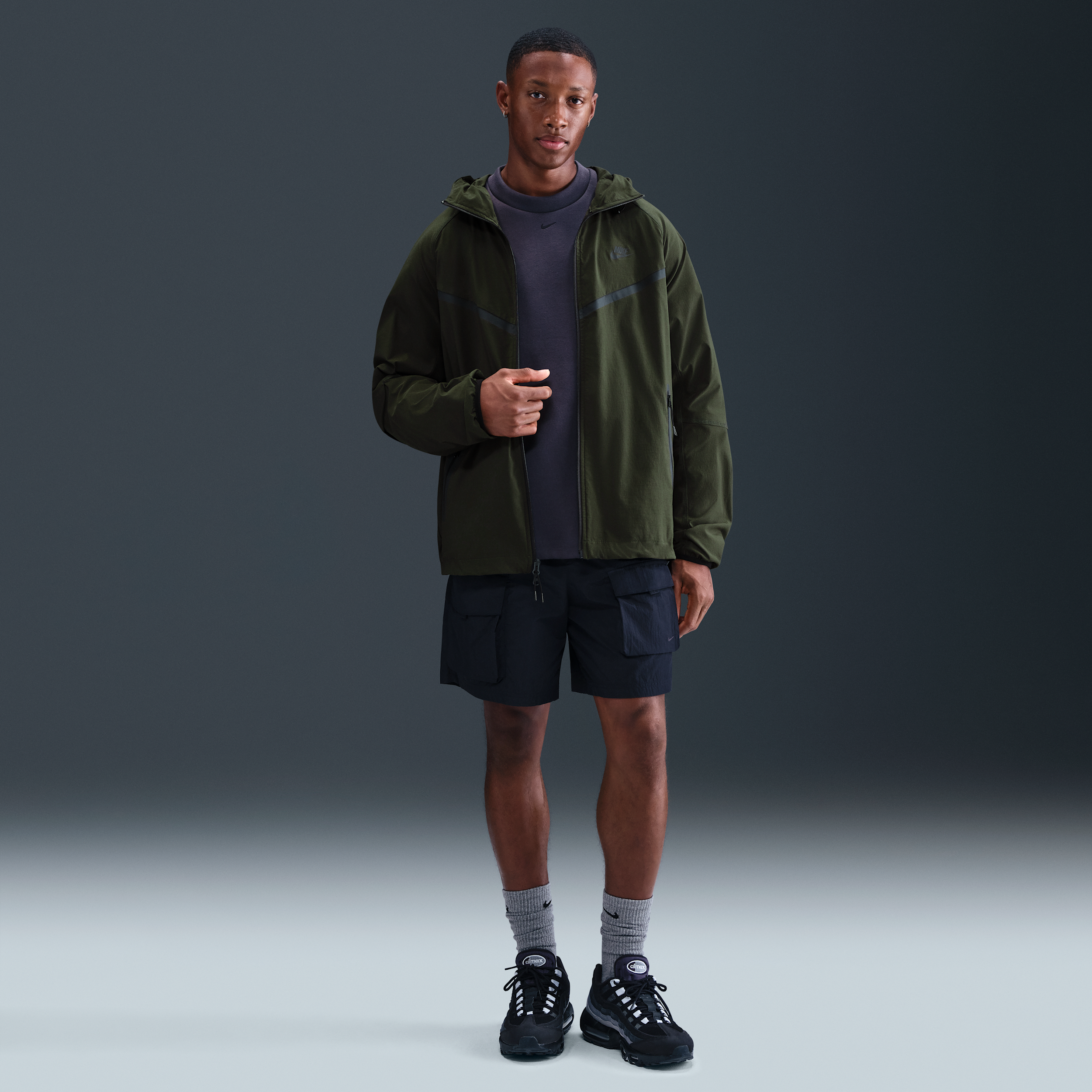 Veste tissée Nike Tech pour homme - Vert