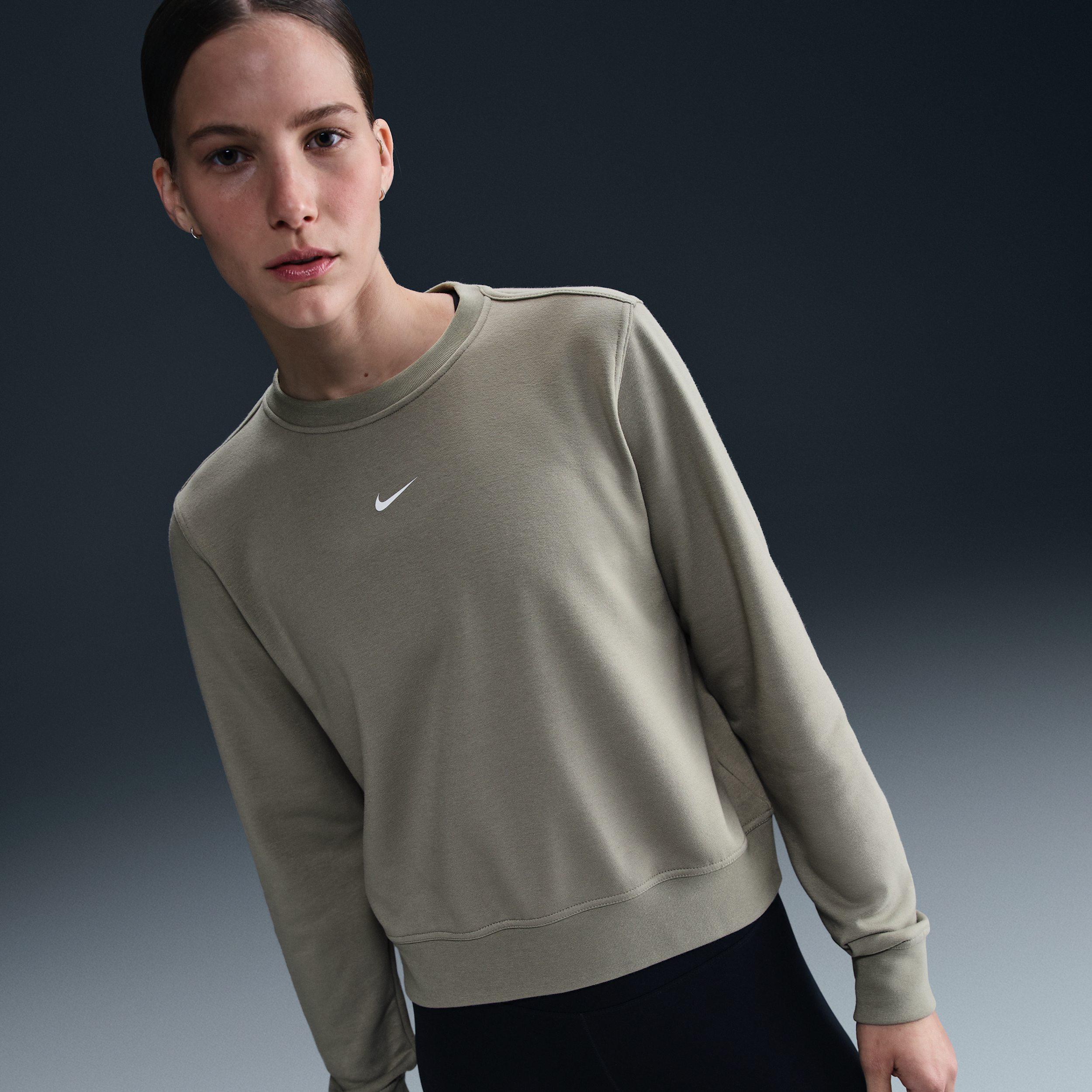 Thumbnail - Nike One Dri-FIT-Sweatshirt (Damen) - Grün