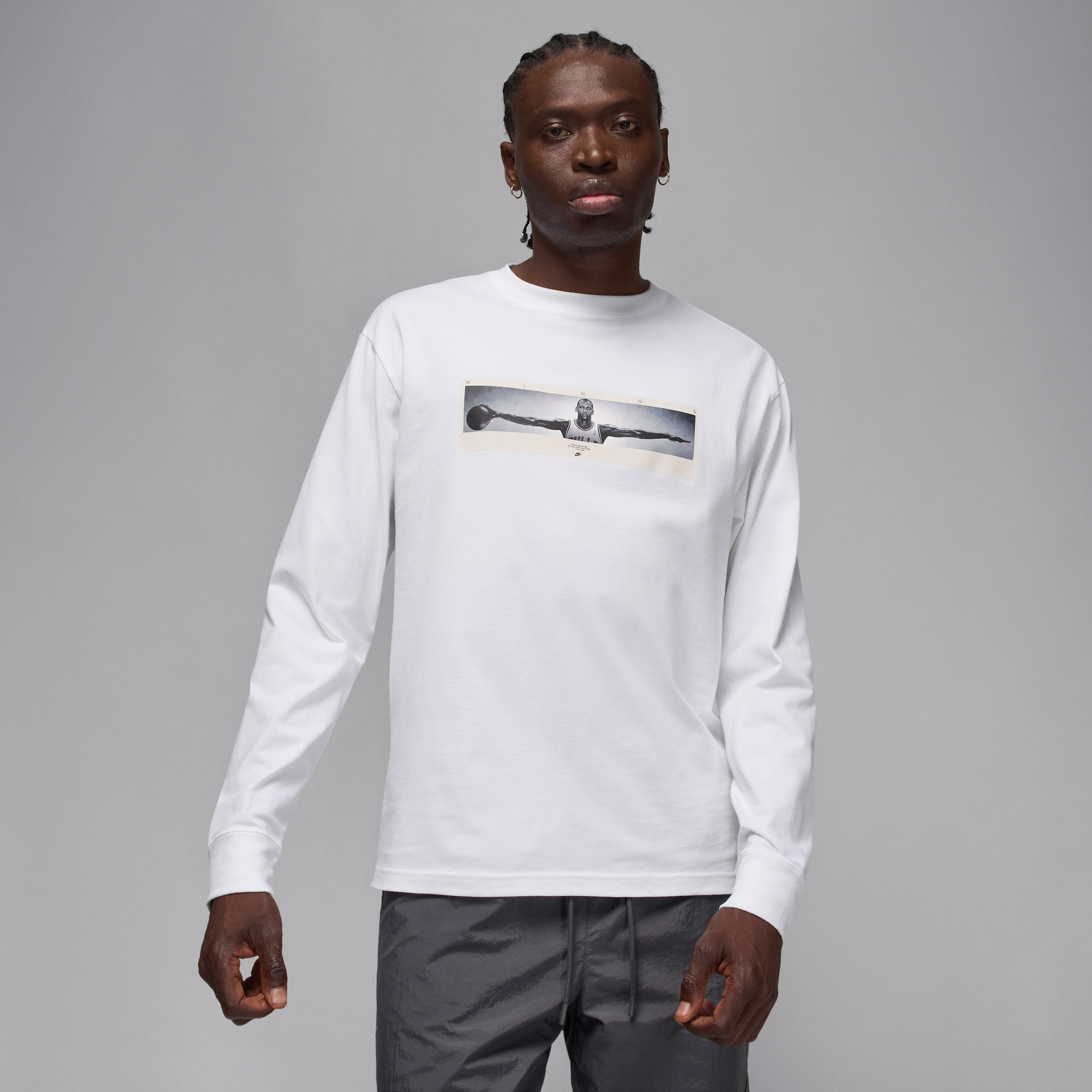 Thumbnail - Jordan Longsleeve-T-Shirt (Herren) - Weiß