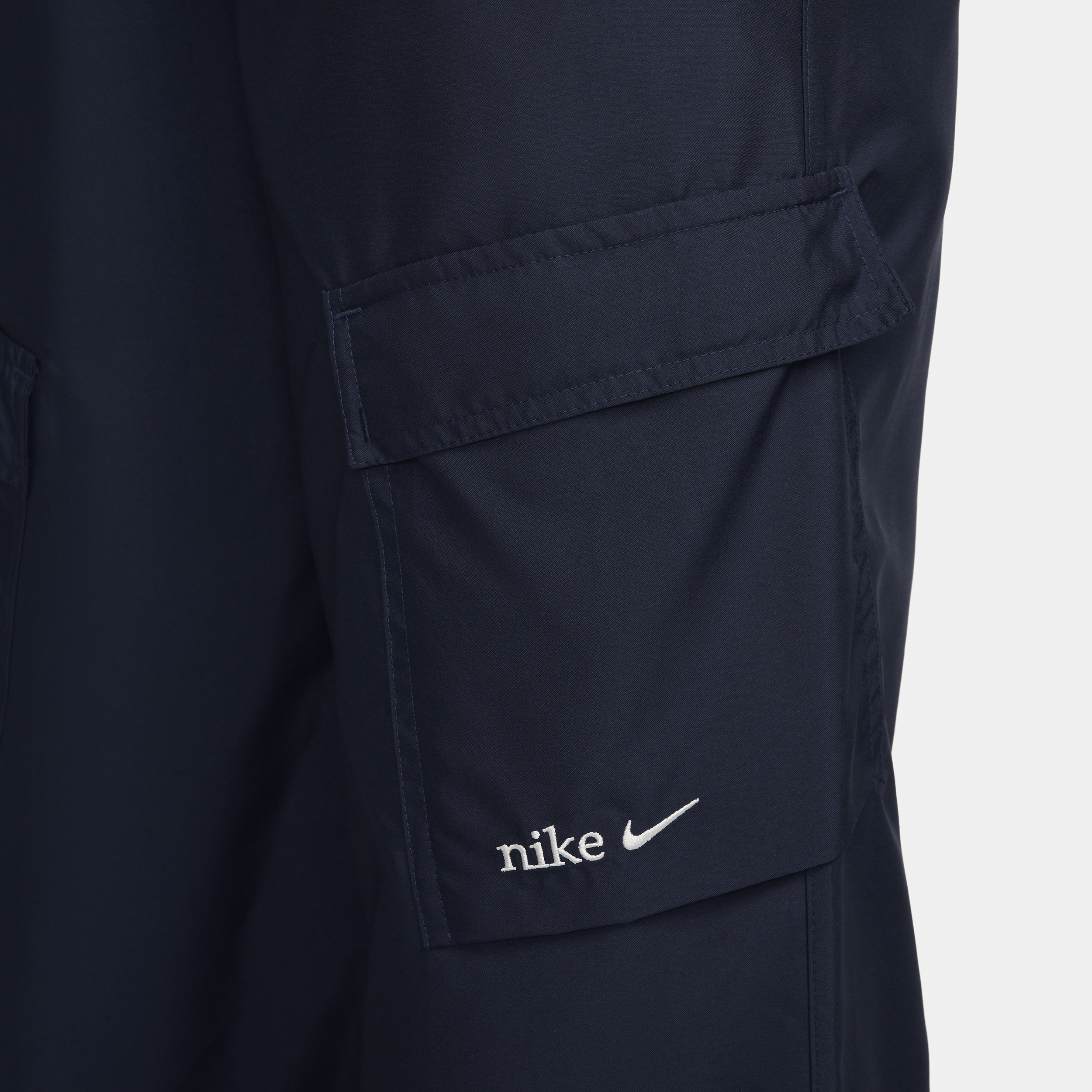 Nike Sportswear geweven cargobroek voor dames Blauw