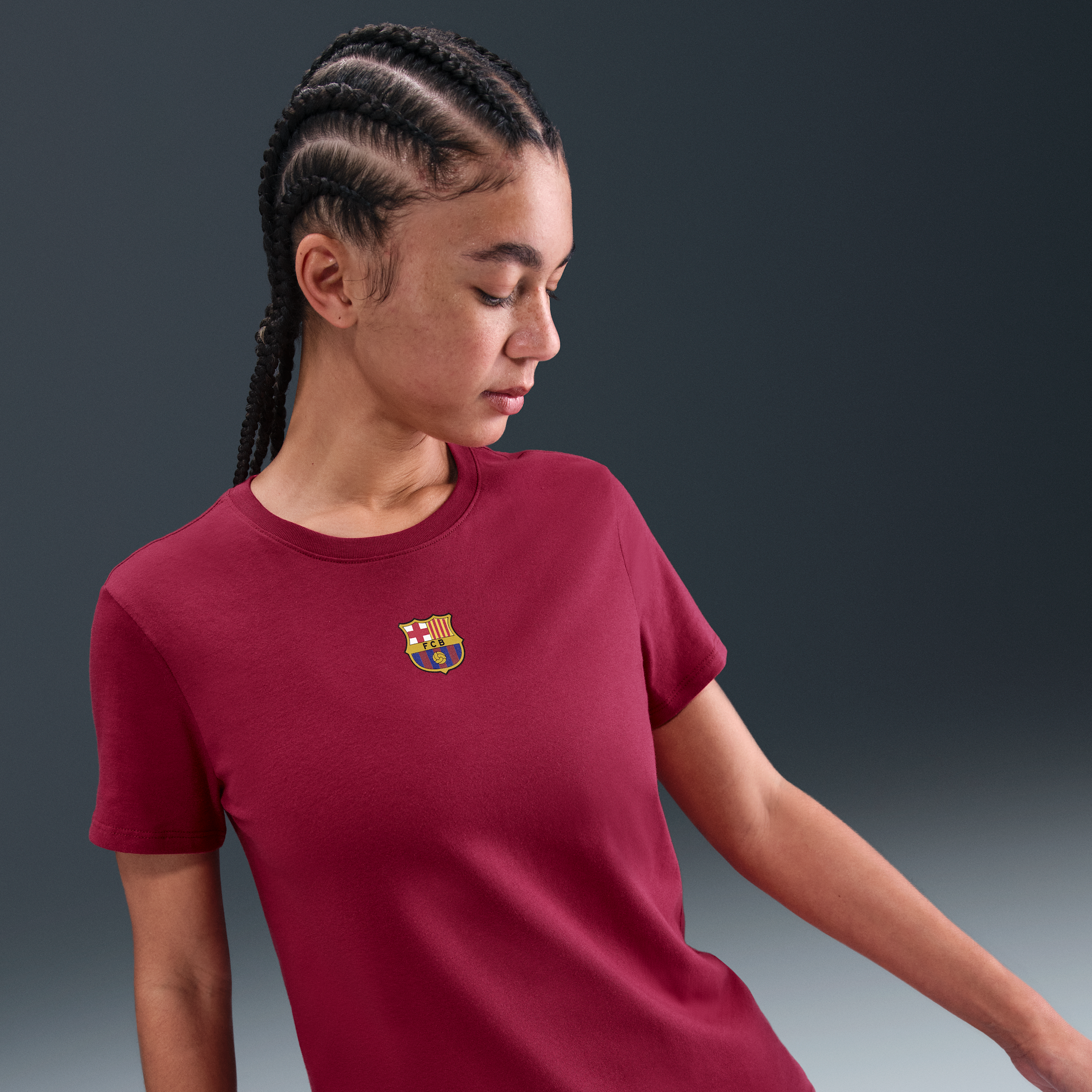 Nike FC Barcelona  voetbalshirt voor dames - Rood