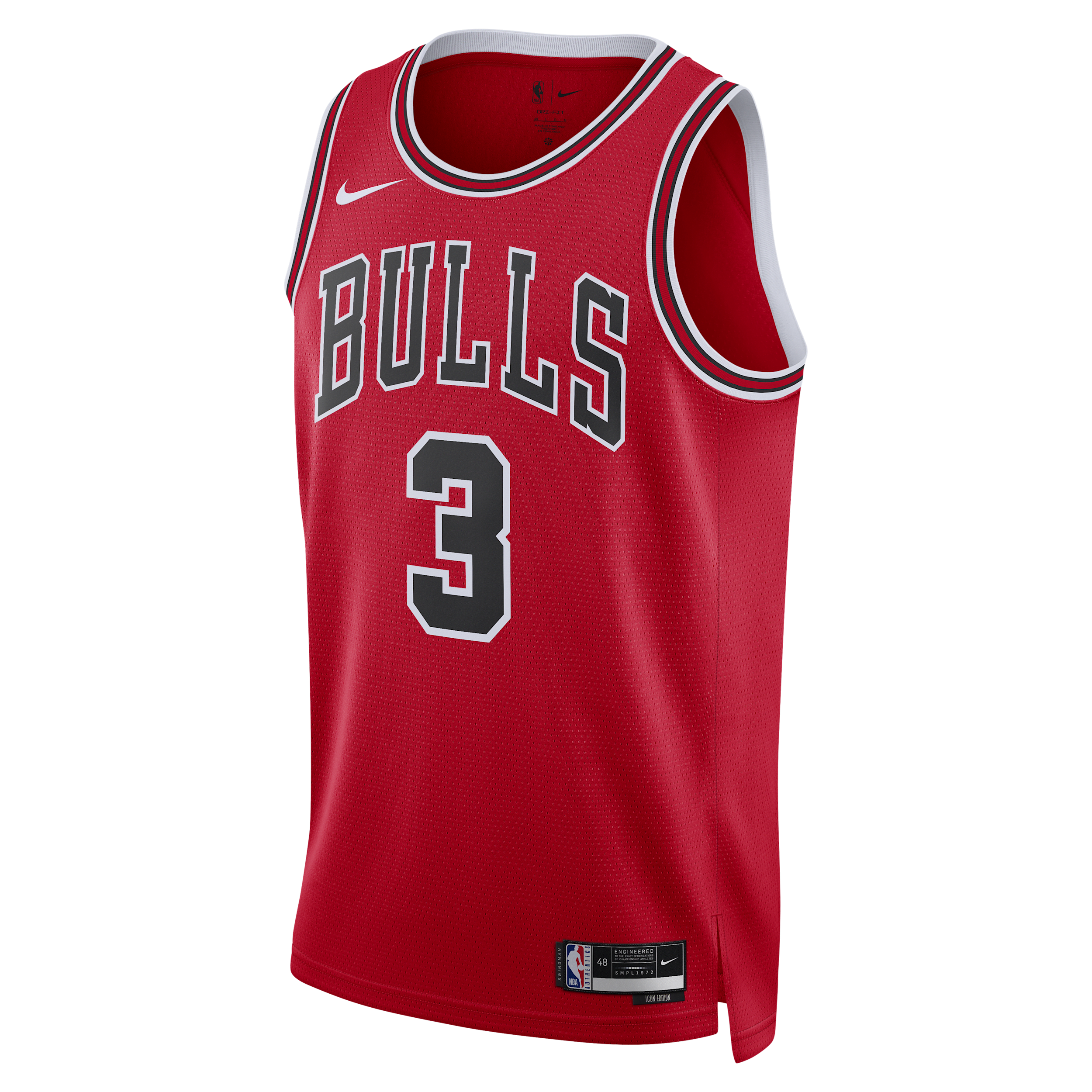 Chicago Bulls Icon Edition Men's Nike Dri-FIT NBA Swingman Jersey - Red