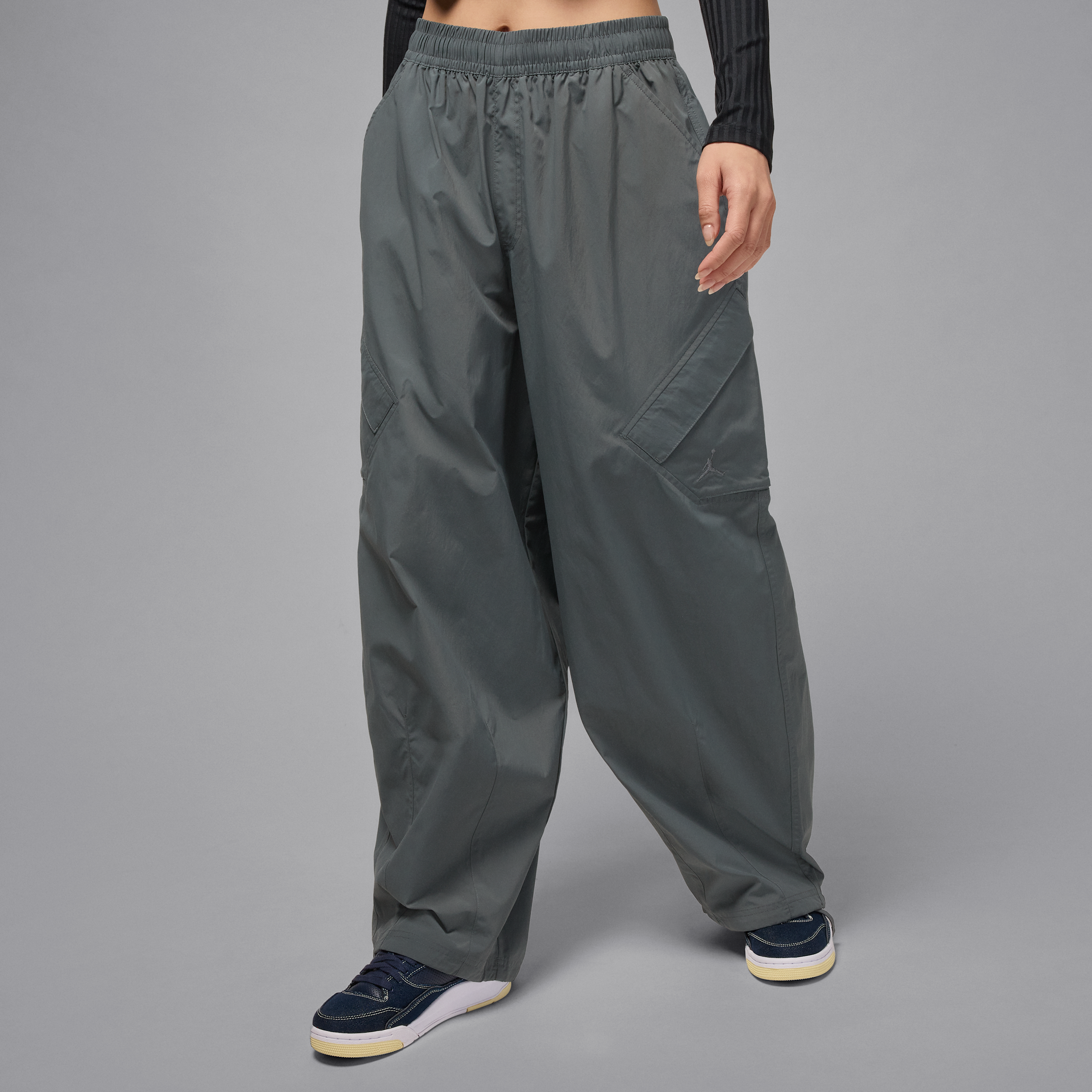 Jordan Flight Chicago parachutebroek voor dames - Grijs