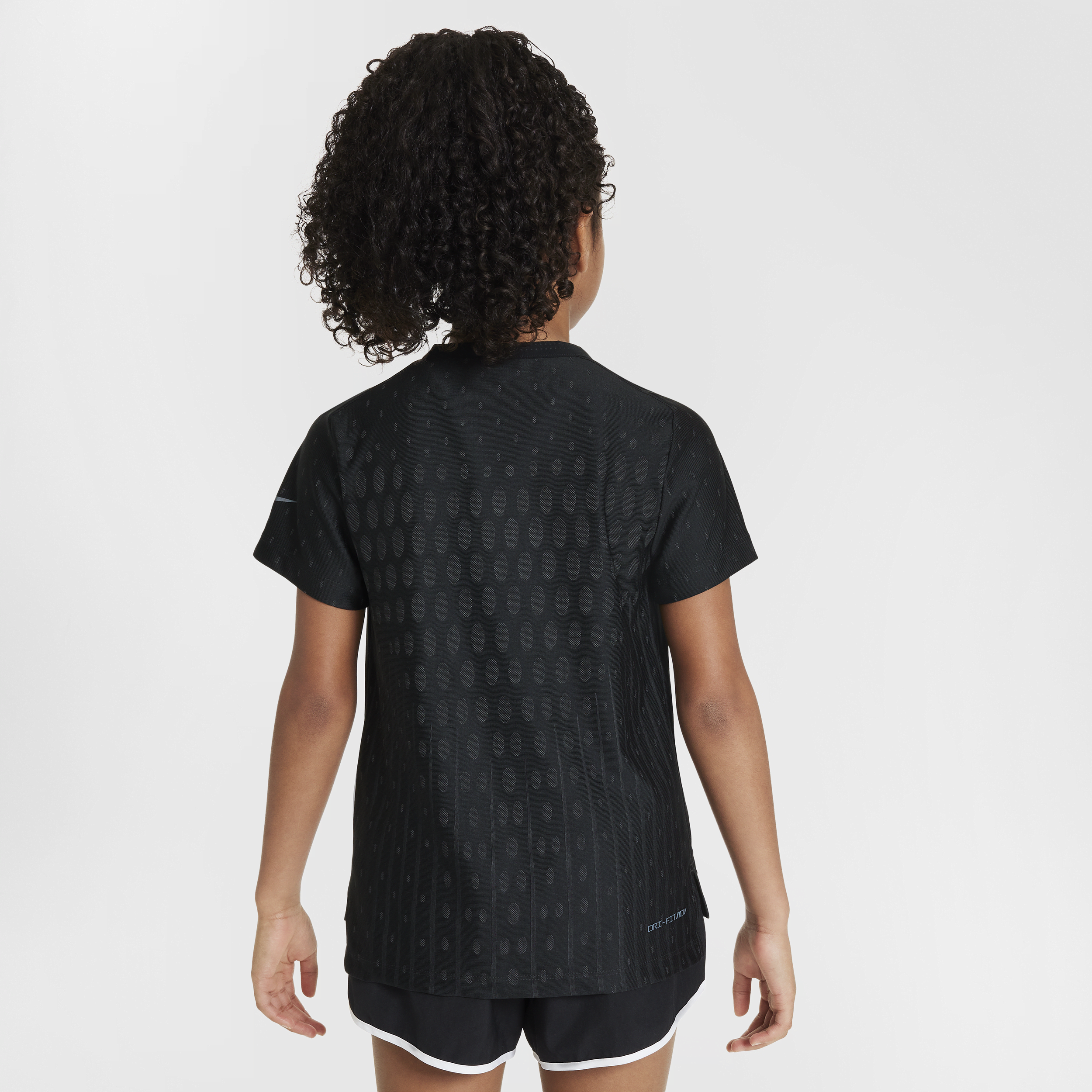 Nike Dri-FIT ADV top met korte mouwen voor meisjes Zwart