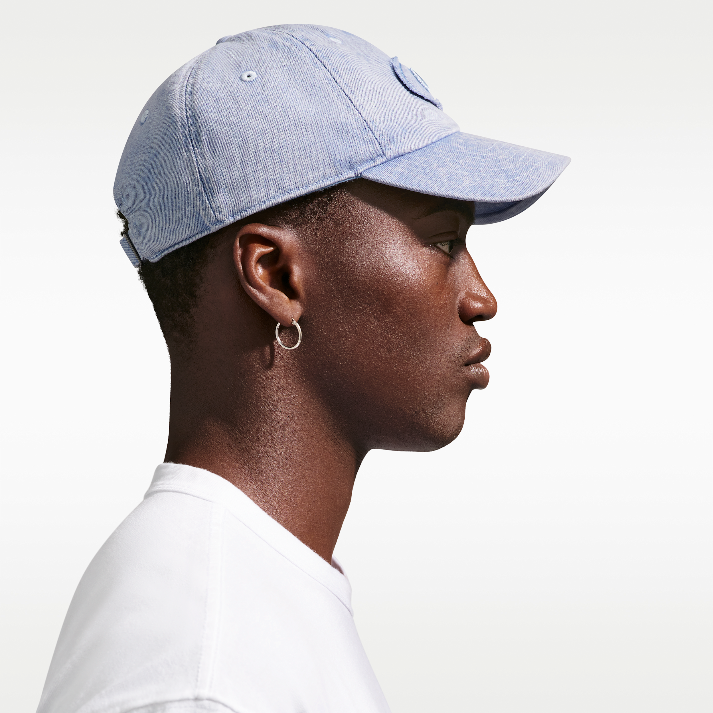 Thumbnail - Nike Club unstrukturierte Denim-Patch-Cap - Blau