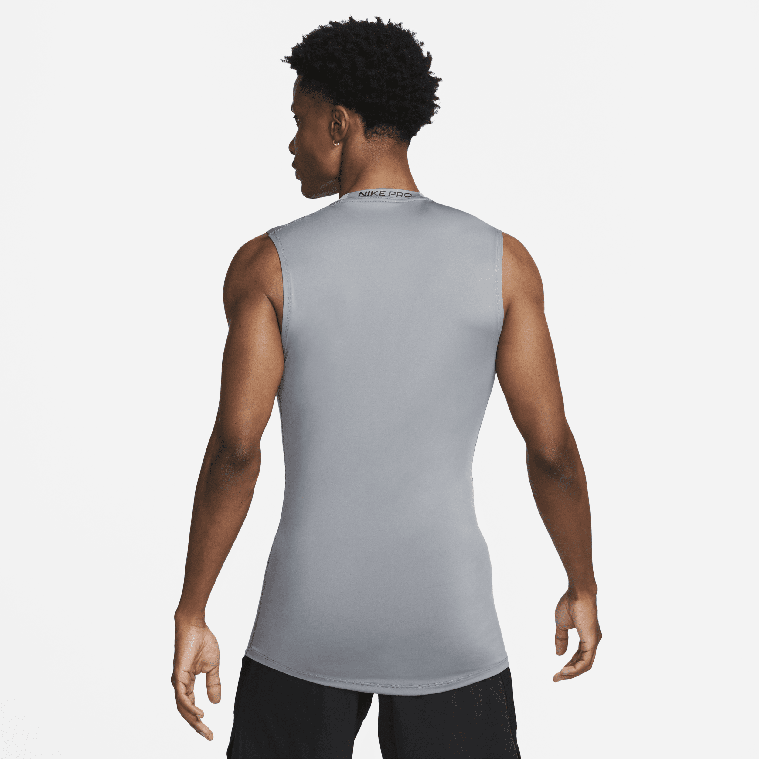 Haut de fitness ajusté sans manches Dri-FIT Nike Pro pour homme - Gris
