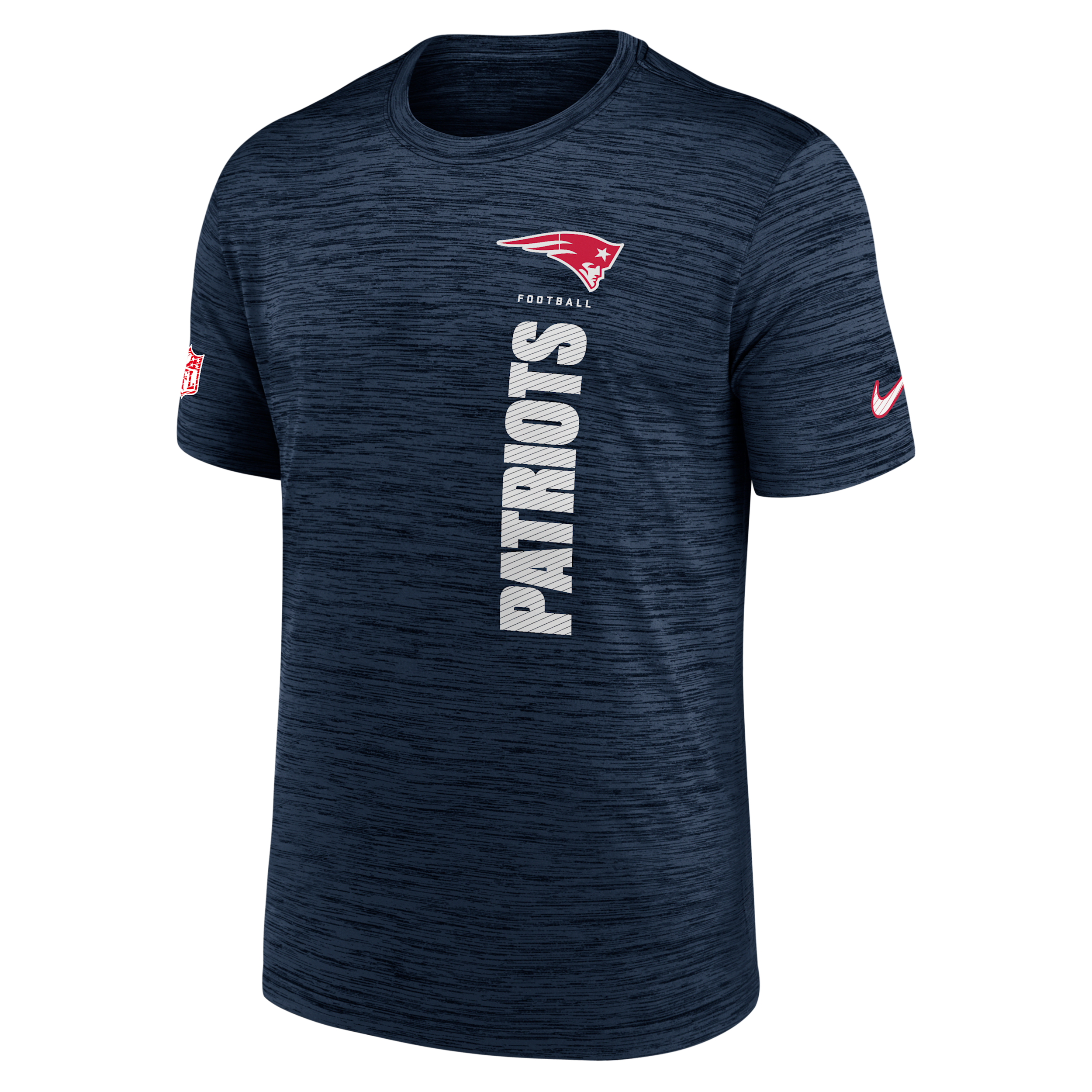 T-shirt Nike Dri-FIT NFL New England Patriots Sideline Velocity pour homme - Bleu