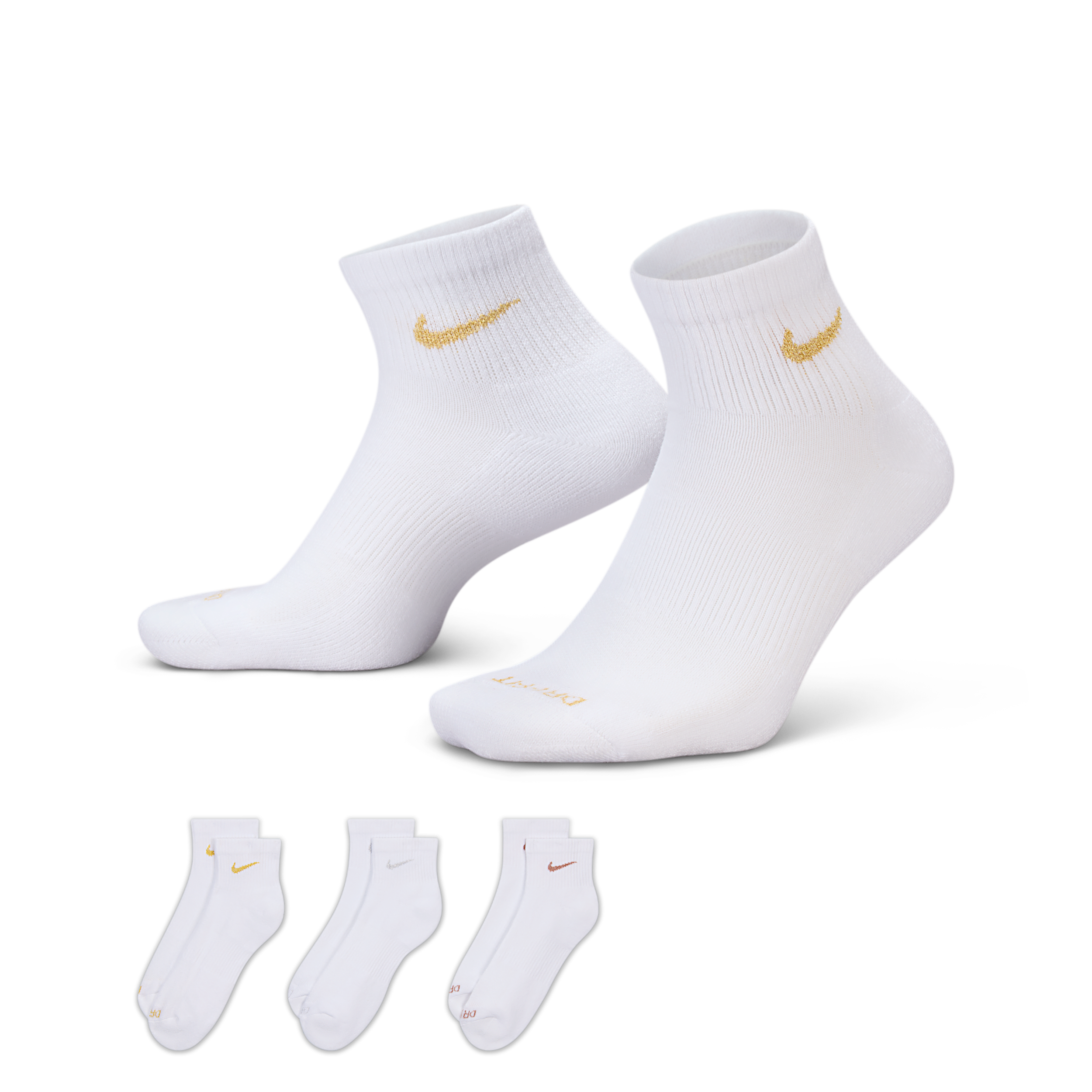 Thumbnail - Nike Everyday Plus Cushioned Trainings-Knöchelsocken (3 Paar) - Multi-Color
