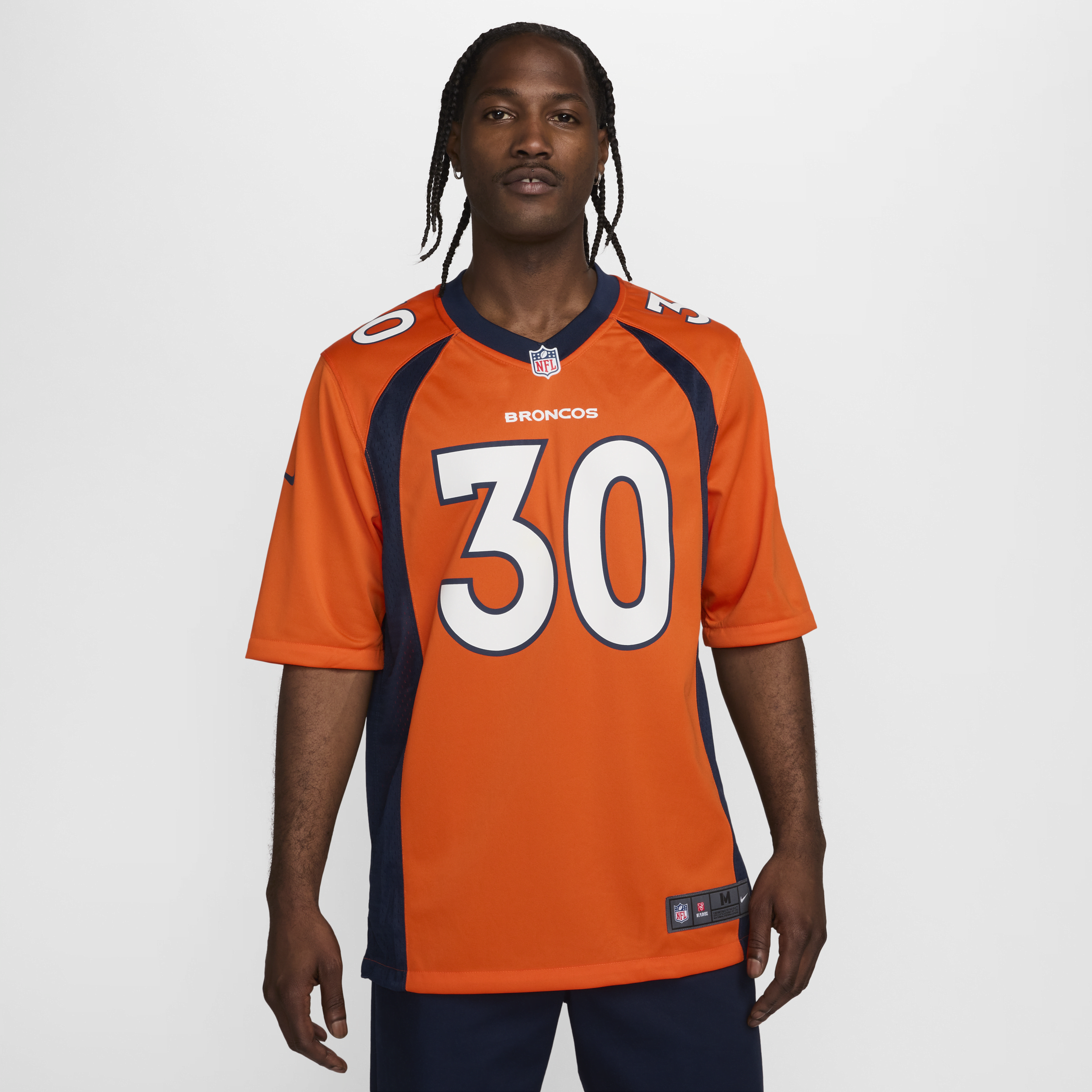 Ανδρική φανέλα αμερικανικού ποδοσφαίρου NFL Denver Broncos (Phillip Lindsay) - Πορτοκαλί