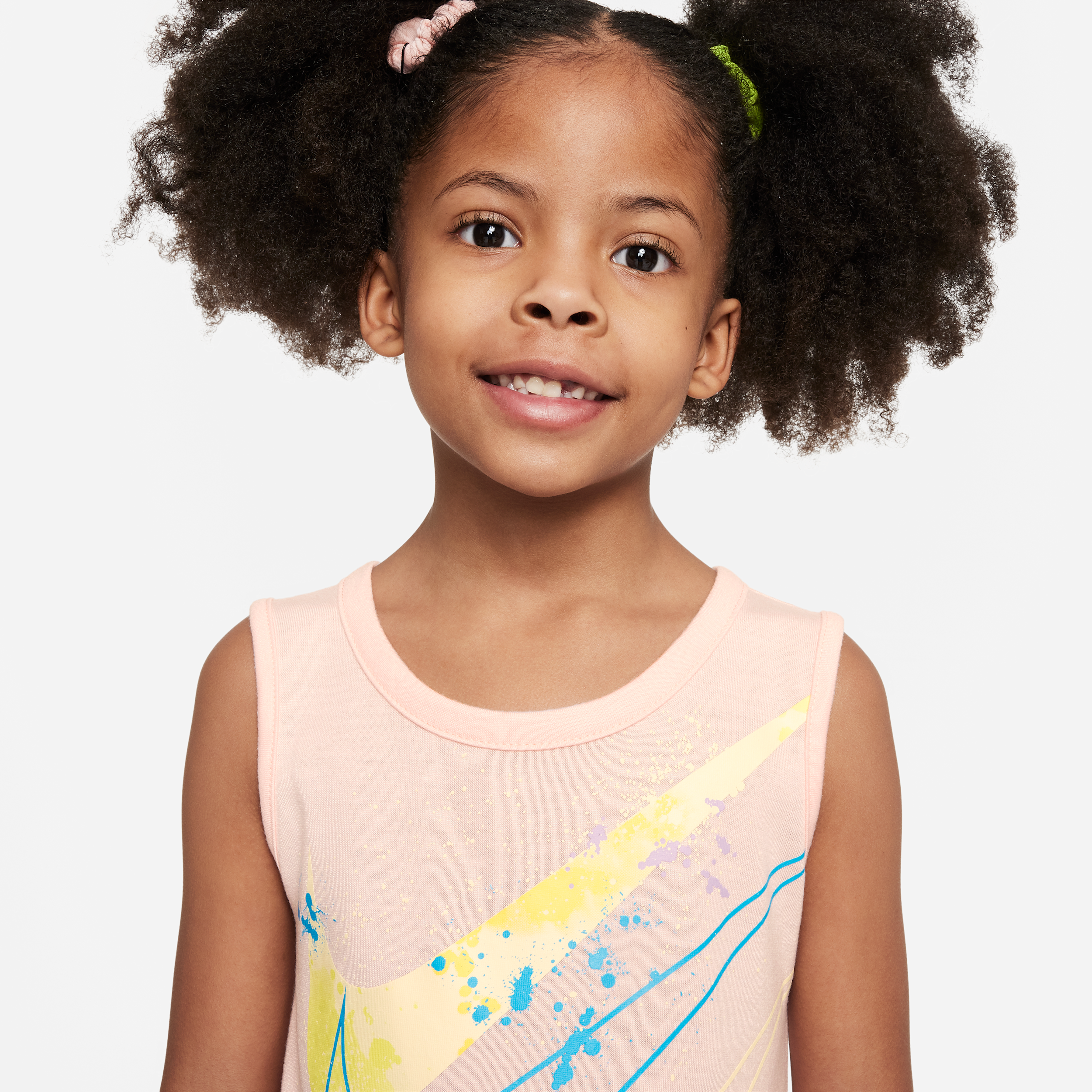 Thumbnail - Nike "Just DIY It" Bike Shorts Set zweiteiliges Set für jüngere Kinder - Weiß