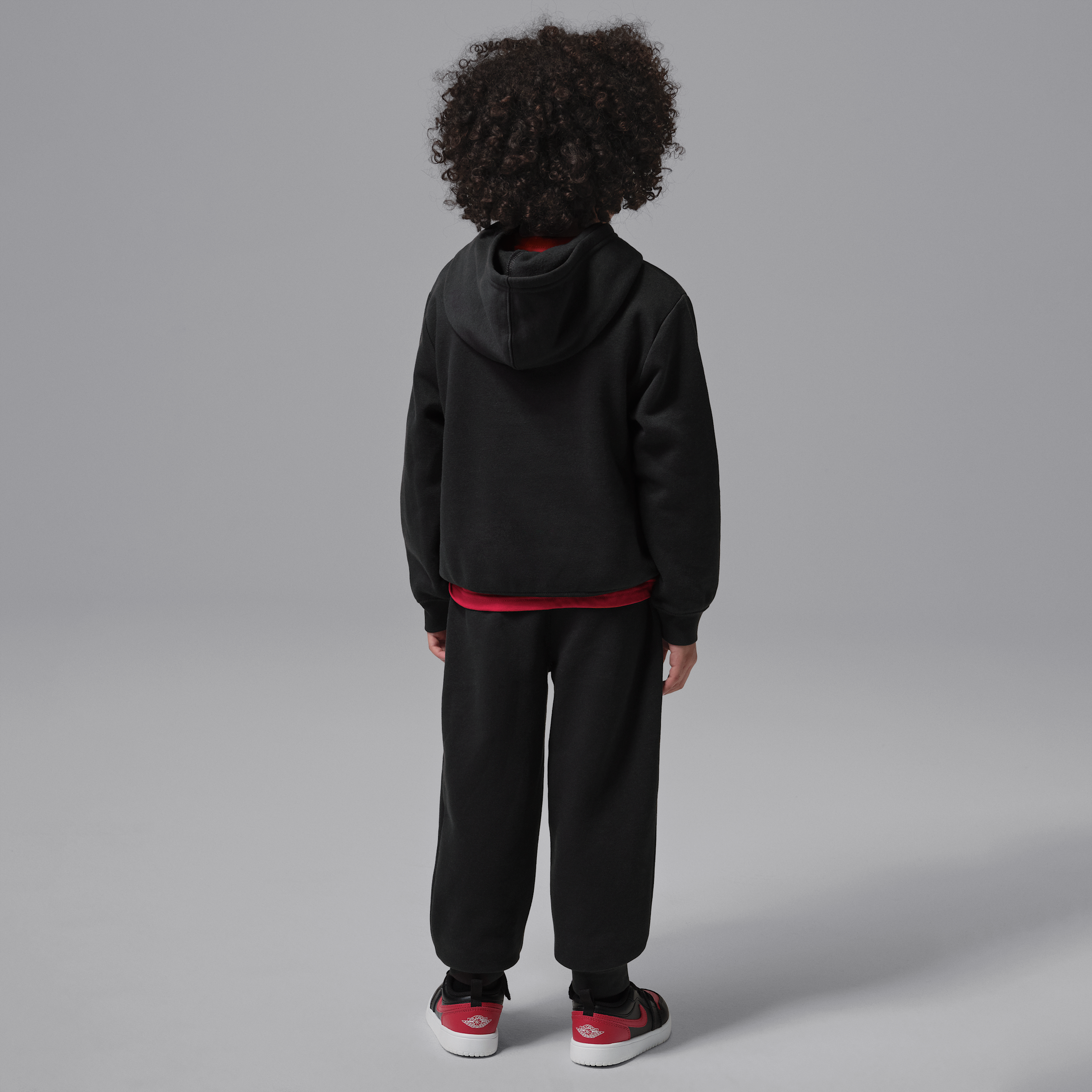 Thumbnail - Jordan Brooklyn Fleece AJ6 2-teiliges Pullover-Set (jüngere Kinder) - Schwarz