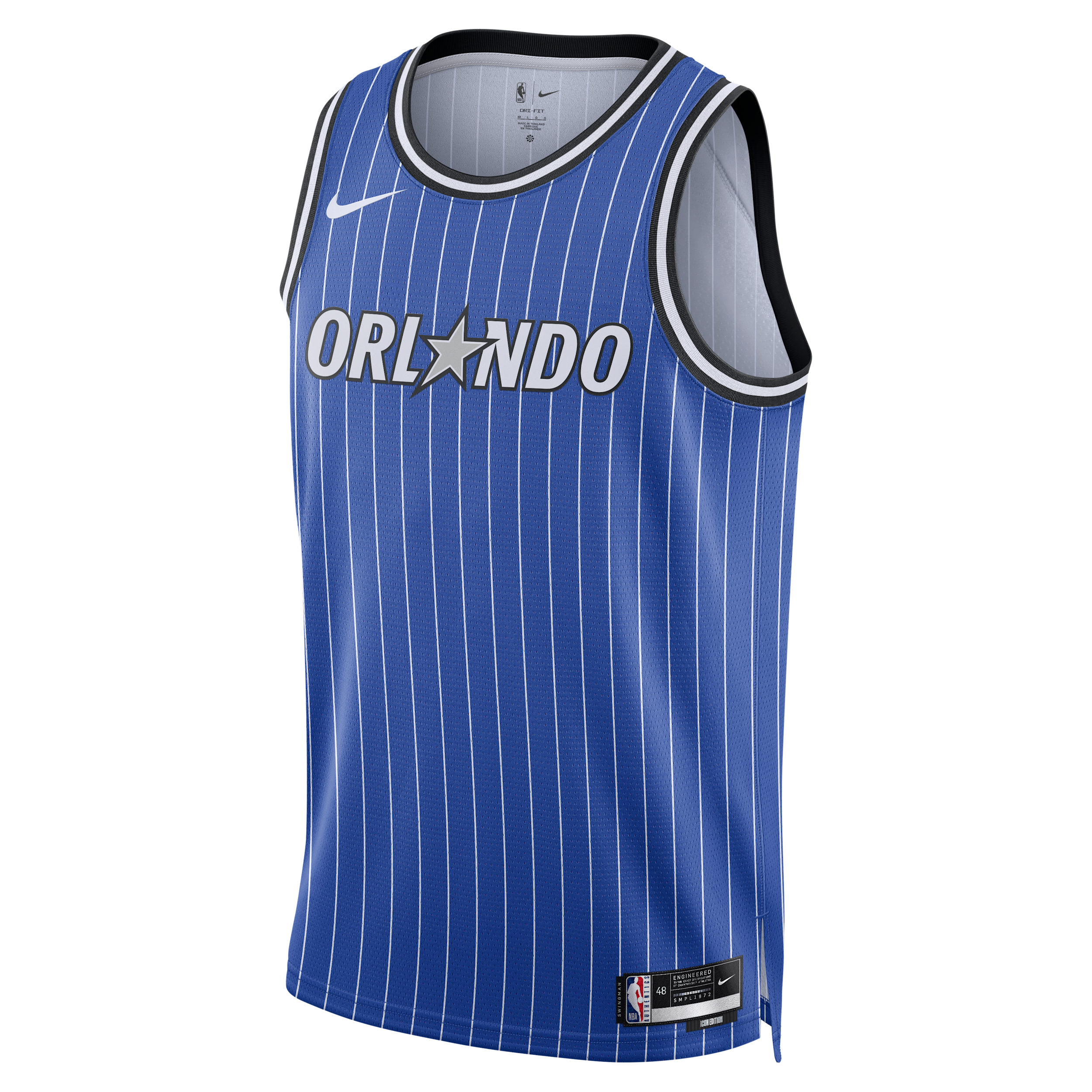Thumbnail - Orlando Magic 2025/26 Icon Edition Nike Dri-FIT NBA Swingman Trikot für Herren - Blau
