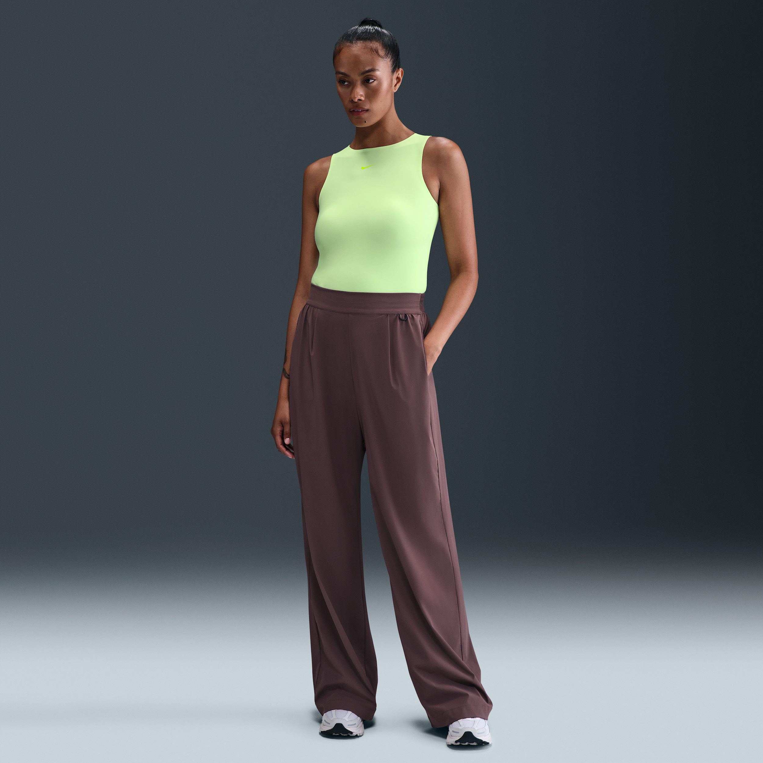 Thumbnail - Nike Form Tank-Bodysuit (Damen) - Gelb