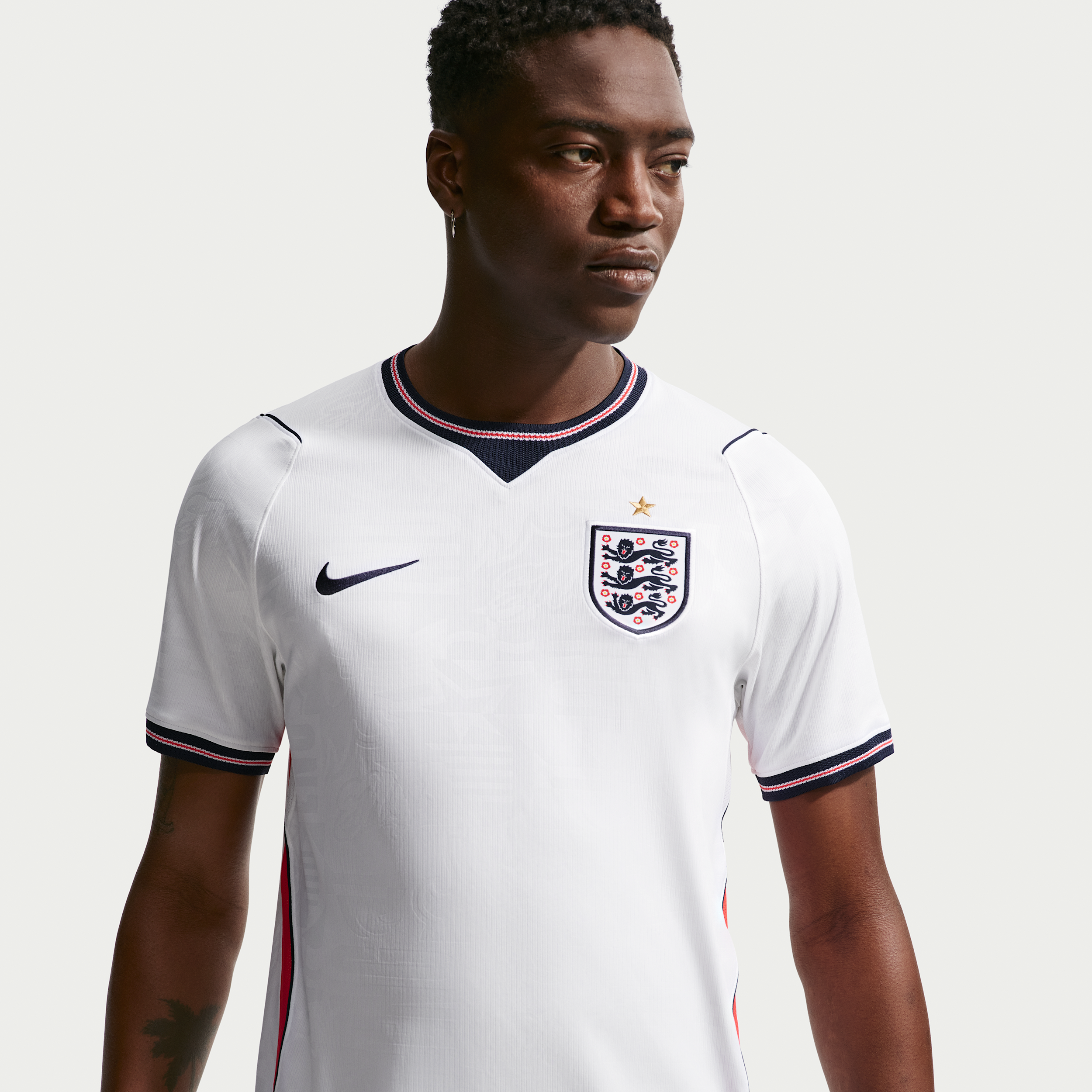 England 2026 Stadium Home Nike Dri-FIT Replica-fodboldtrøje til mænd - hvid