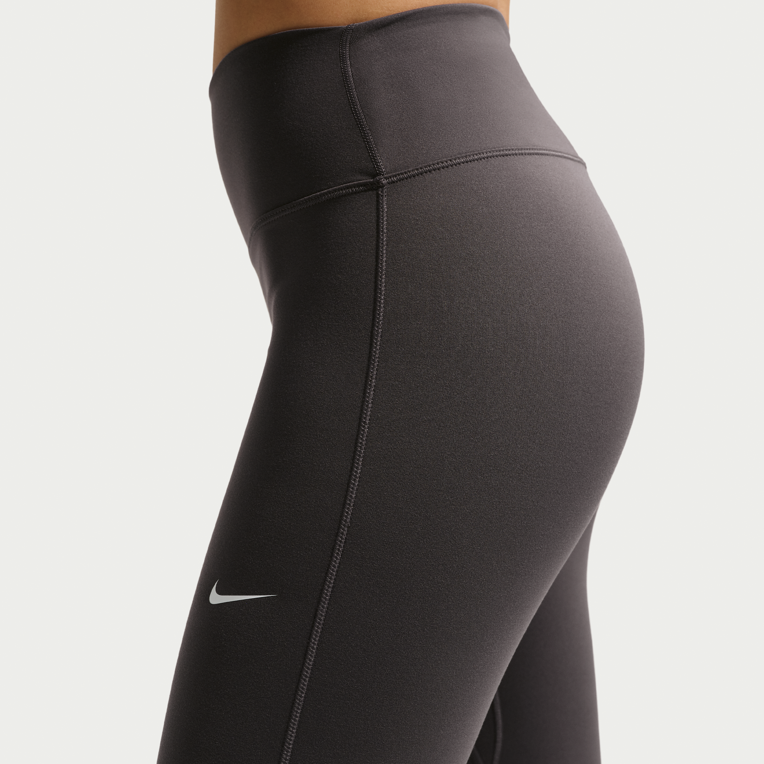 grey nike leggings with black tick
