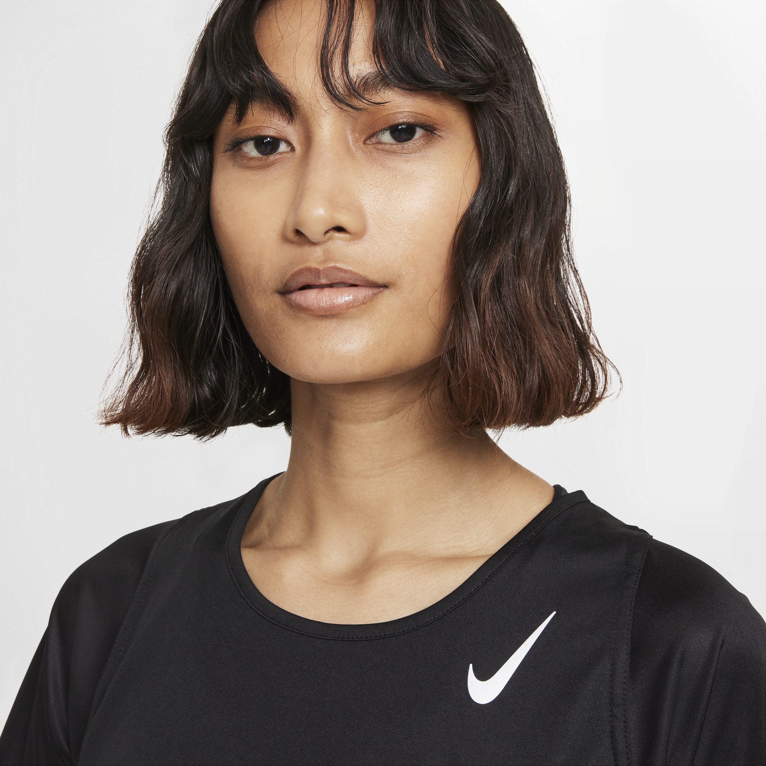 Haut de running à manches courtes Nike Dri-FIT Race pour Femme - Noir