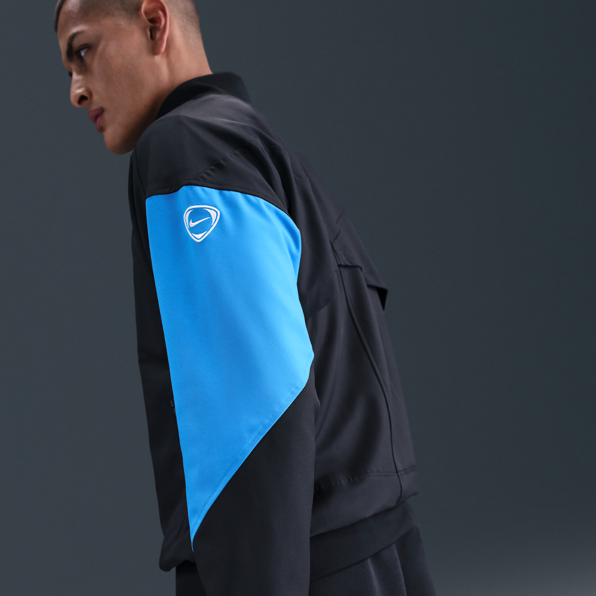 Thumbnail - Atlético Madrid Strike Third Nike Dri-FIT Total 90 Fußball-Hymnenjacke (Herren) - Schwarz